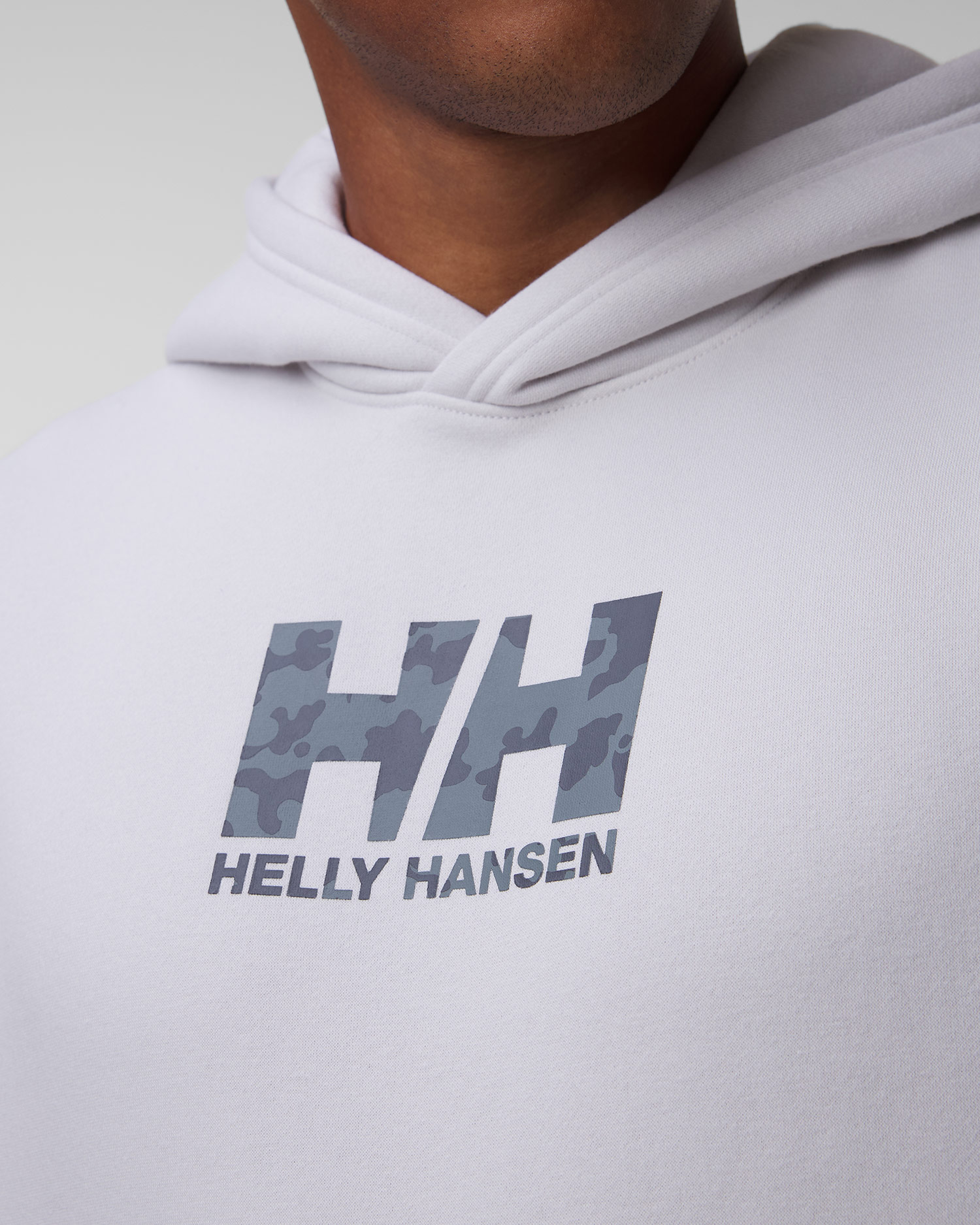 Helly Hansen Cotton Fleece Graphic Hoodie Herren-Sweatshirt in Weiß