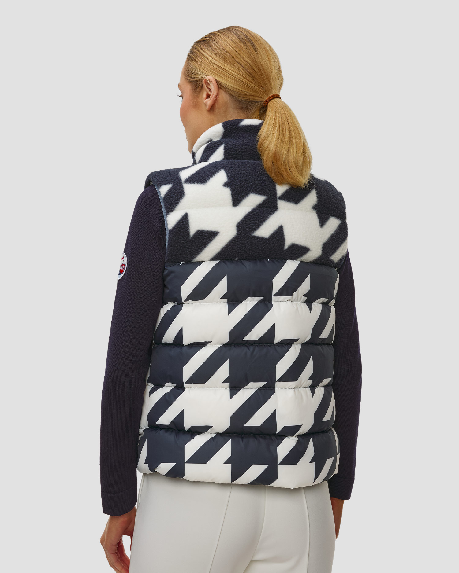 Dámska vesta Helly Hansen W Bliss Down Vest tmavomodro-biela