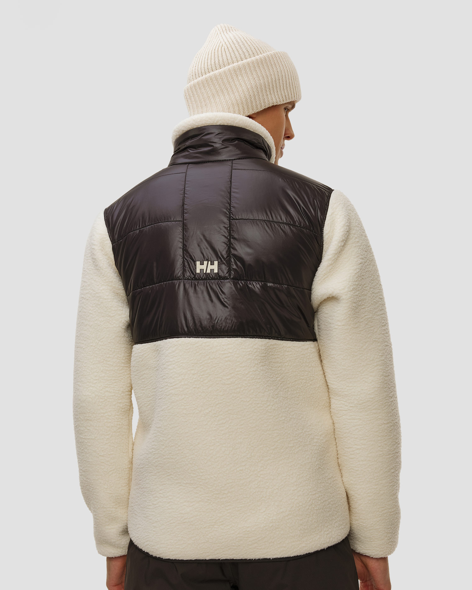 Geacă hibridă pentru bărbați Helly Hansen Village Hybrid Jacket negru-alb