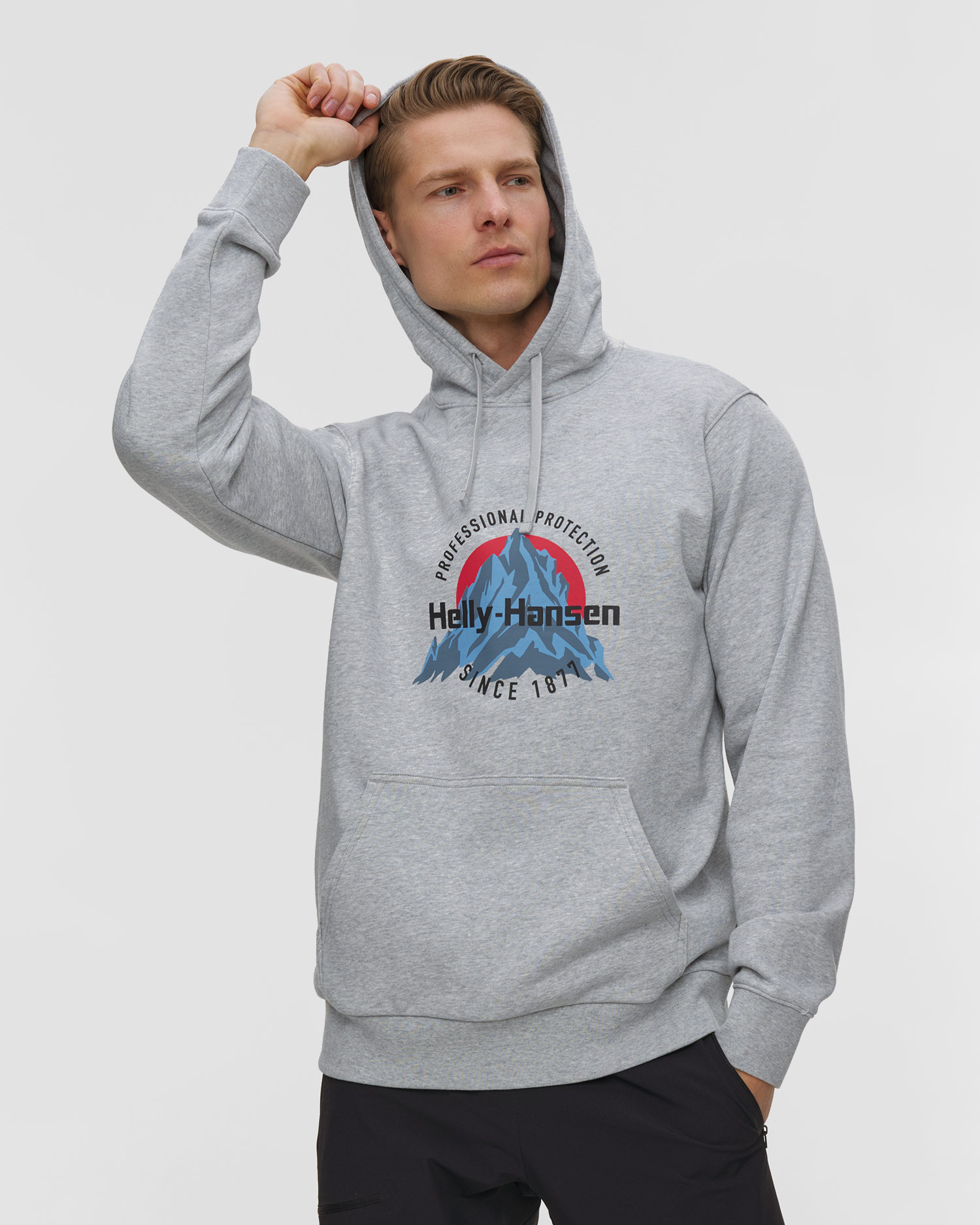 Men's Helly Hansen Core Graphic Hoodie gray