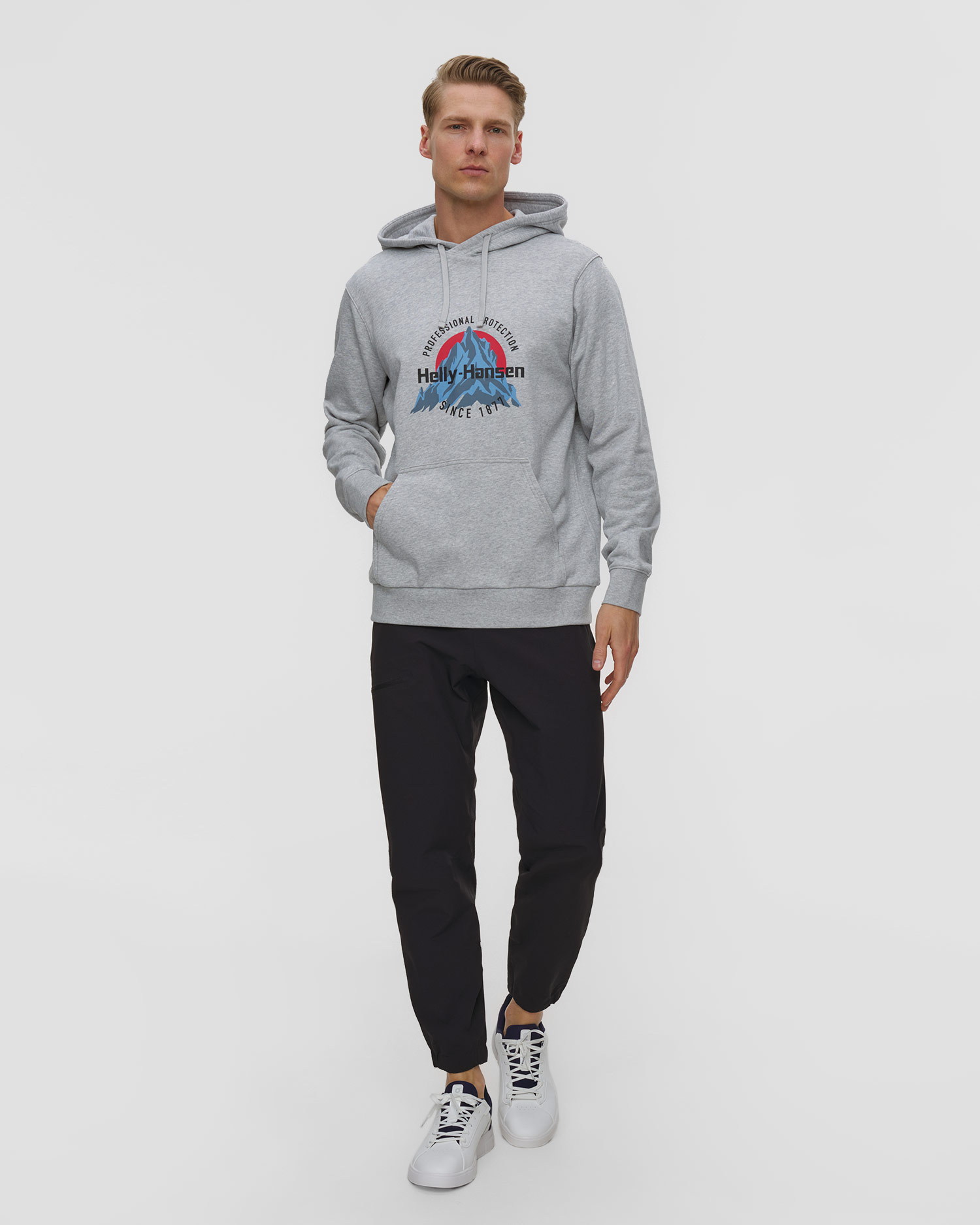 Men's Helly Hansen Core Graphic Hoodie gray