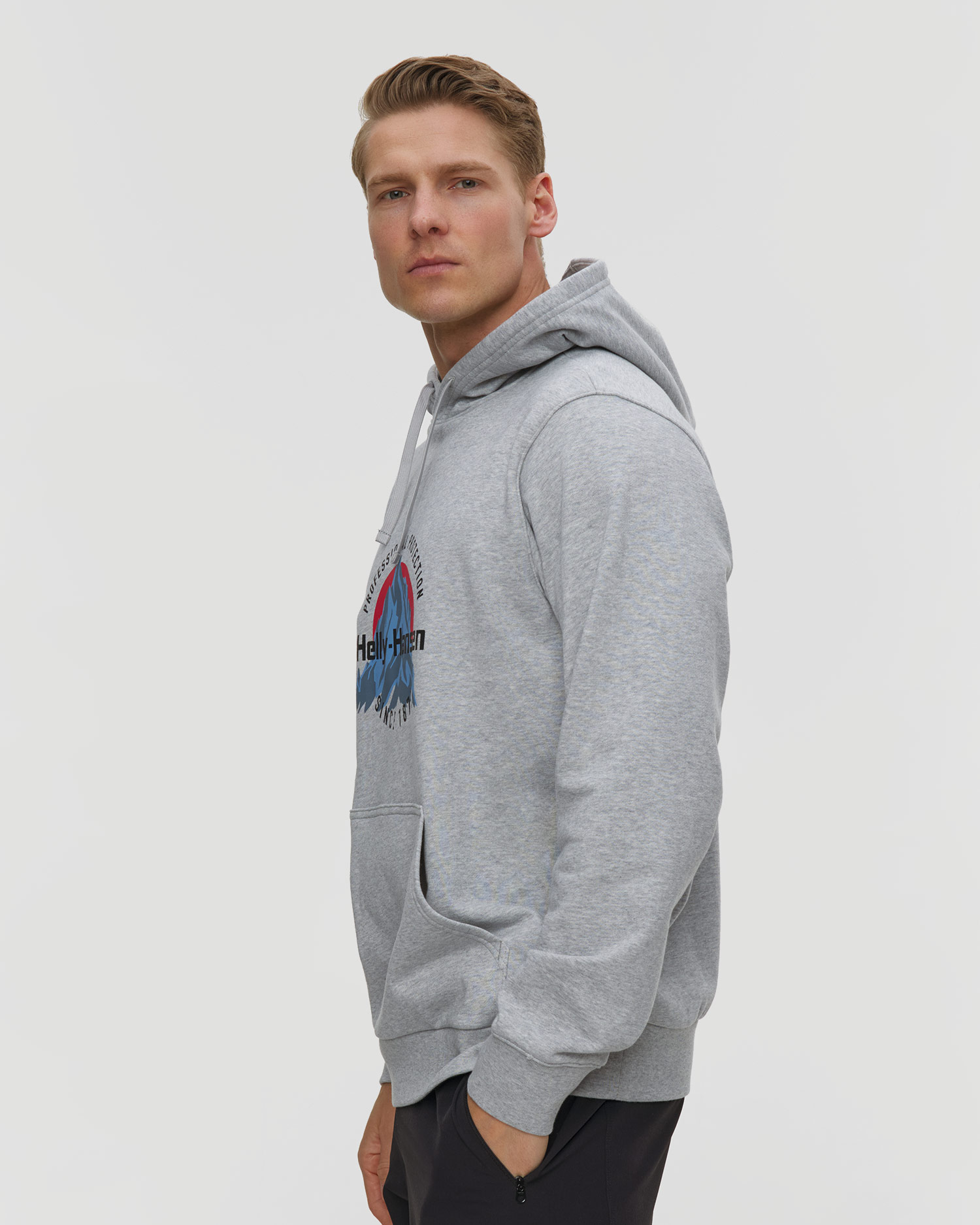Men's Helly Hansen Core Graphic Hoodie gray