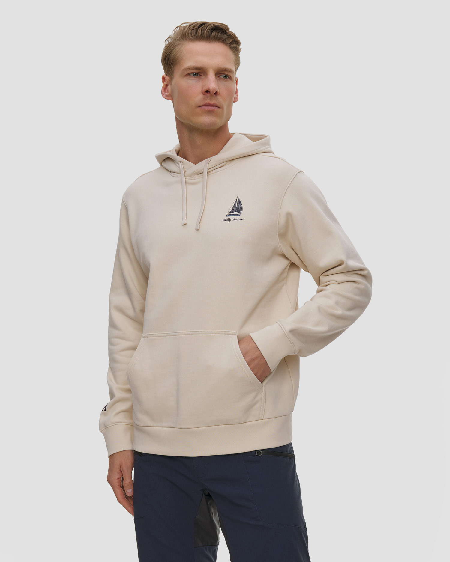 Pánská mikina Helly Hansen Shoreline Hoodie v béžové barvě, Barva/Vzor: Beżowy