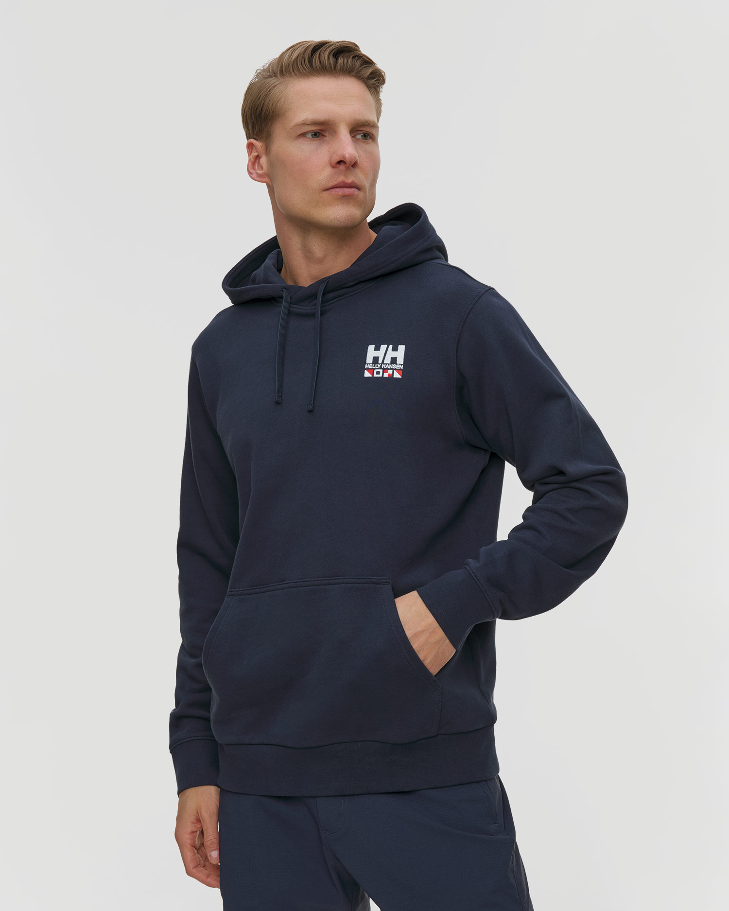 Tmavě modrá pánská mikina s kapucou Helly Hansen Shoreline Hoodie