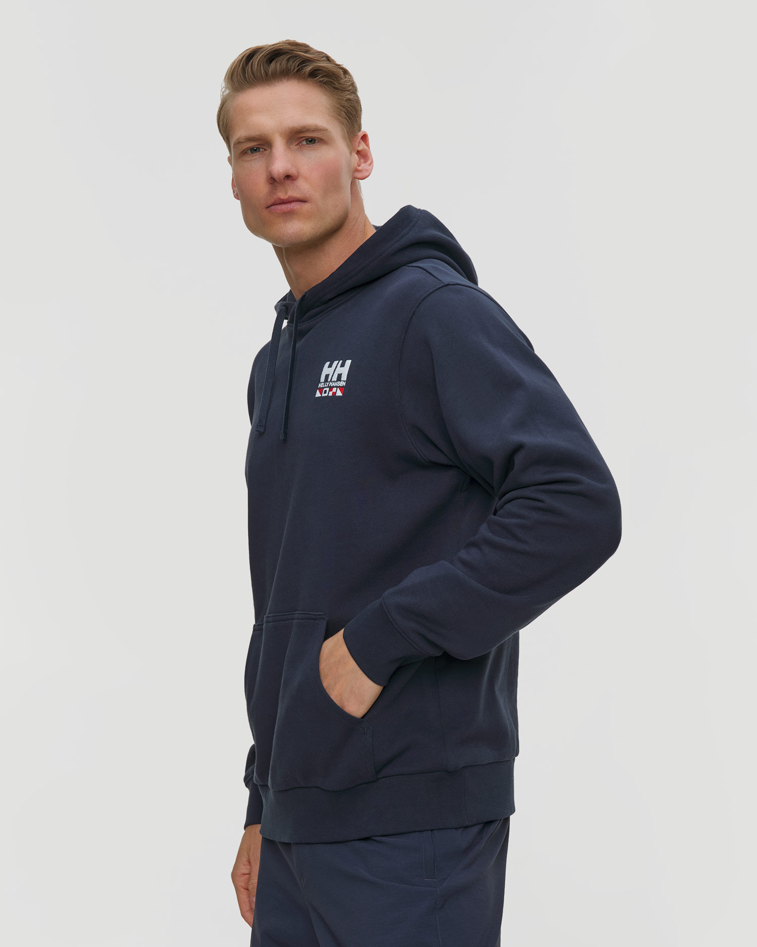 Tmavě modrá pánská mikina s kapucou Helly Hansen Shoreline Hoodie