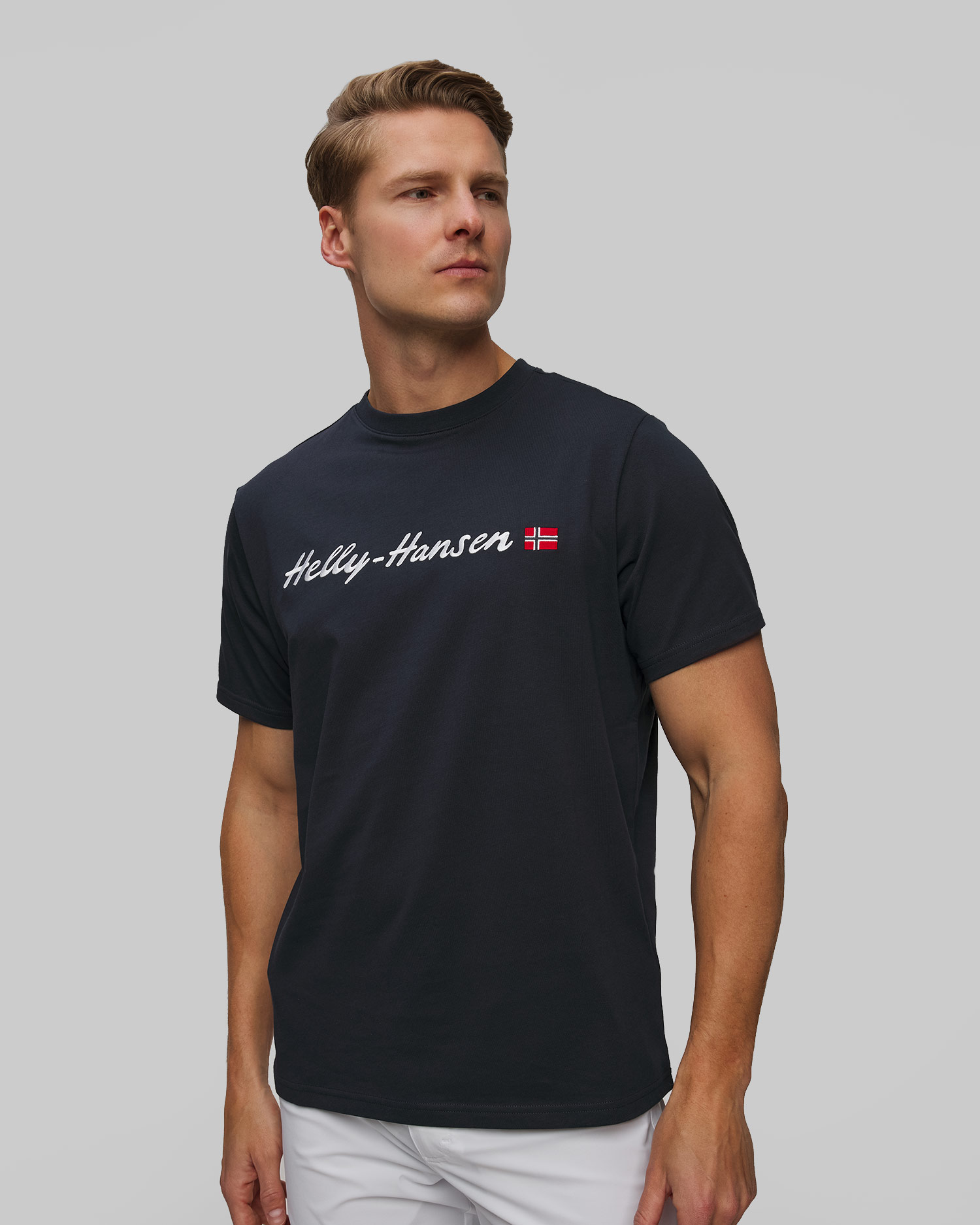 Tricou pentru bărbați Helly Hansen Core Graphic T 2.0 bleumarin
