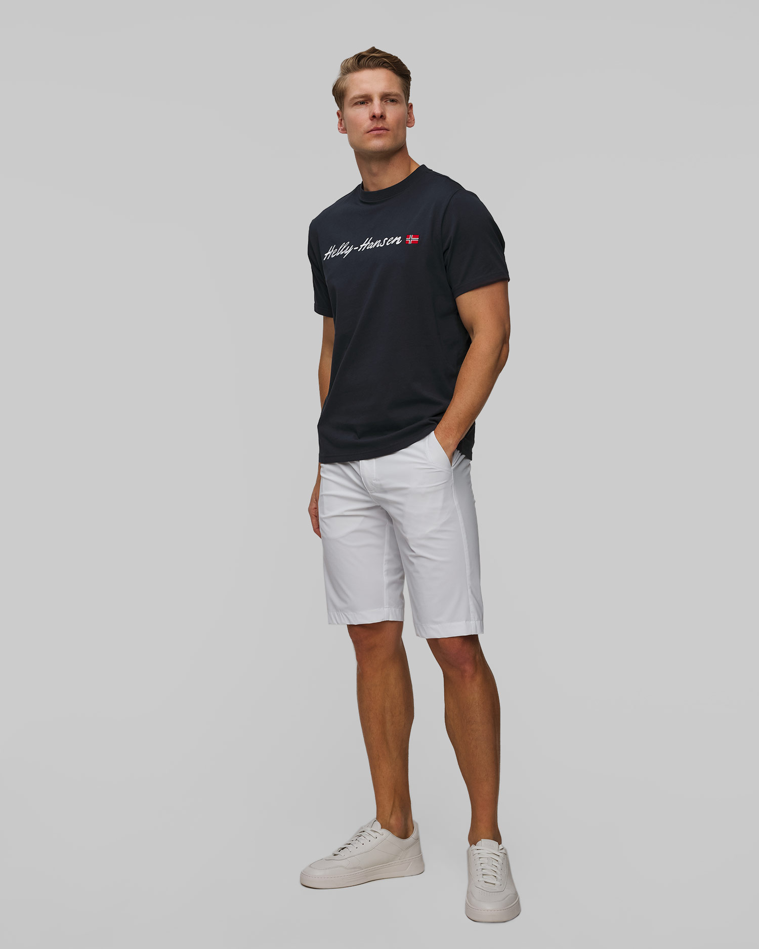 Tricou pentru bărbați Helly Hansen Core Graphic T 2.0 bleumarin
