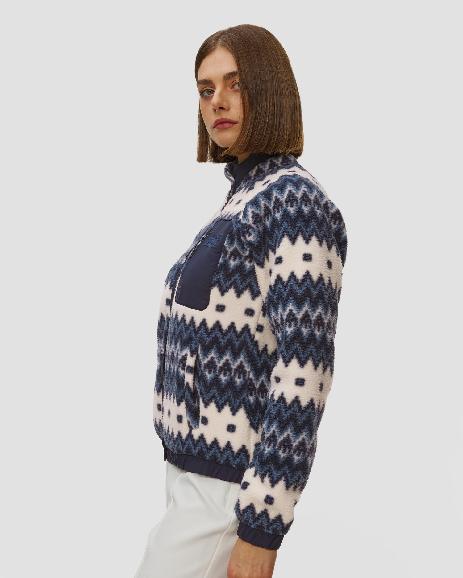 Dámská zateplená polarová mikina Helly Hansen W Imperial Printed Pile Snap