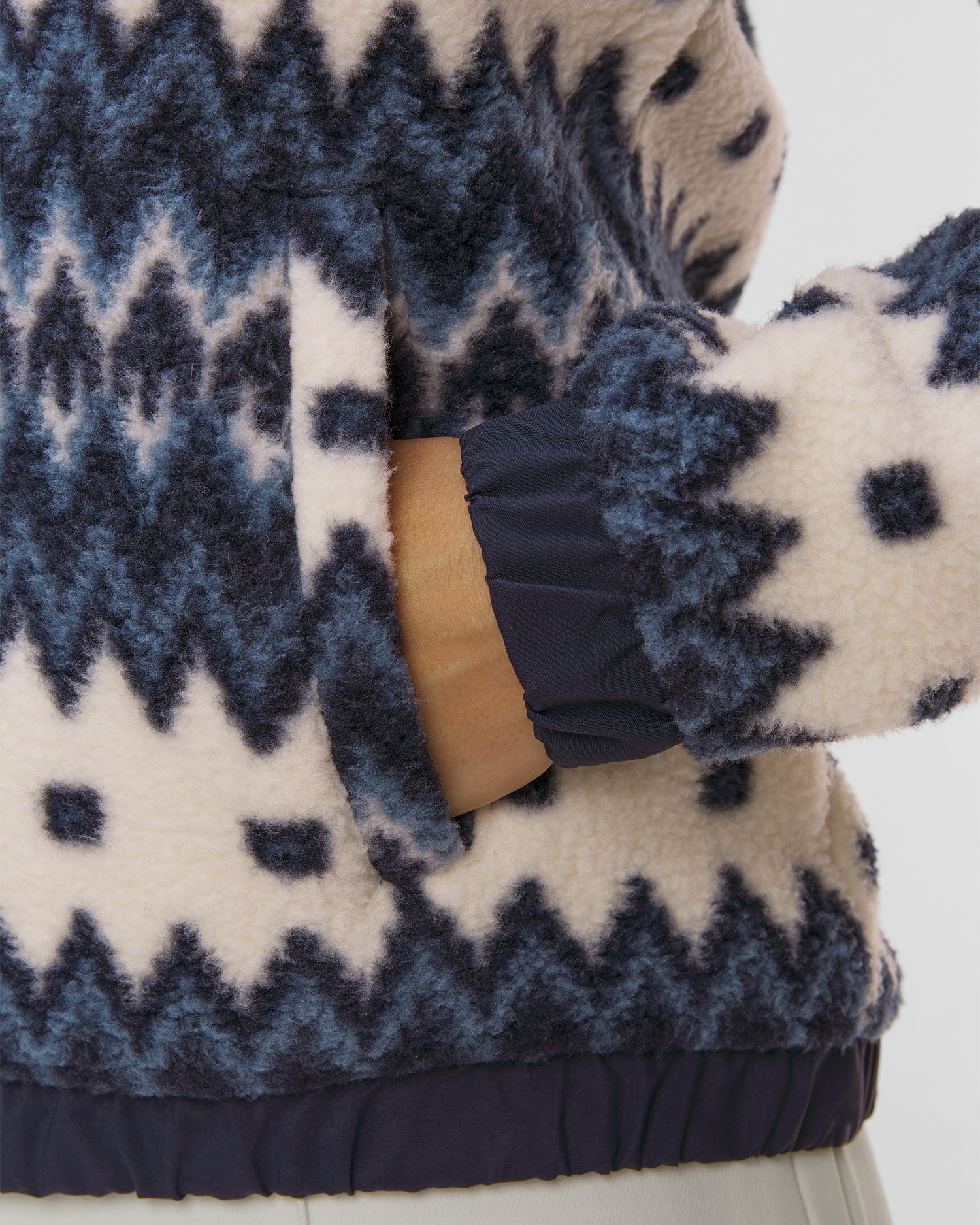 Dámská zateplená polarová mikina Helly Hansen W Imperial Printed Pile Snap