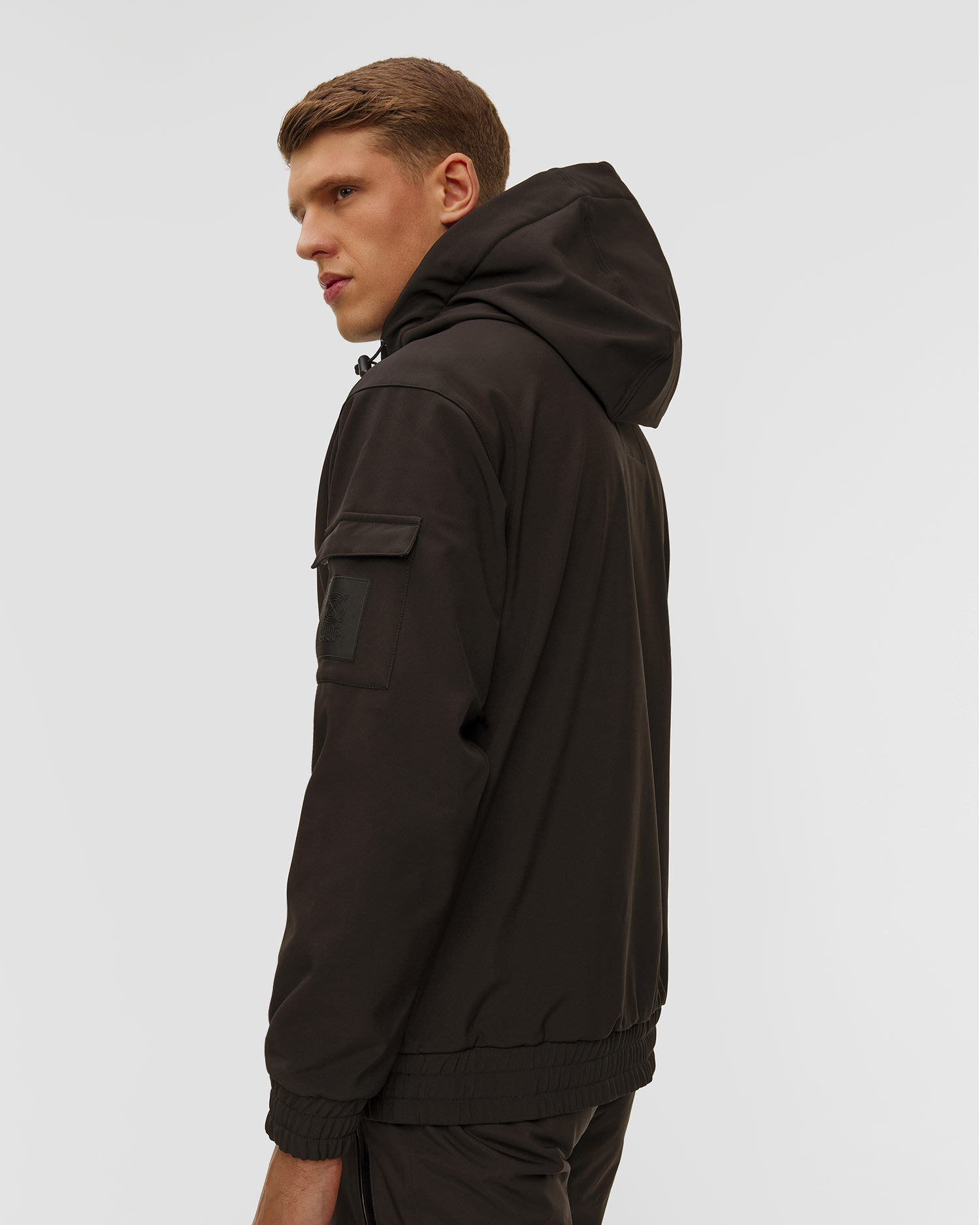 Hanorac sofrshell pentru bărbați Helly Hansen ULLR D Ridable Hoodie negru