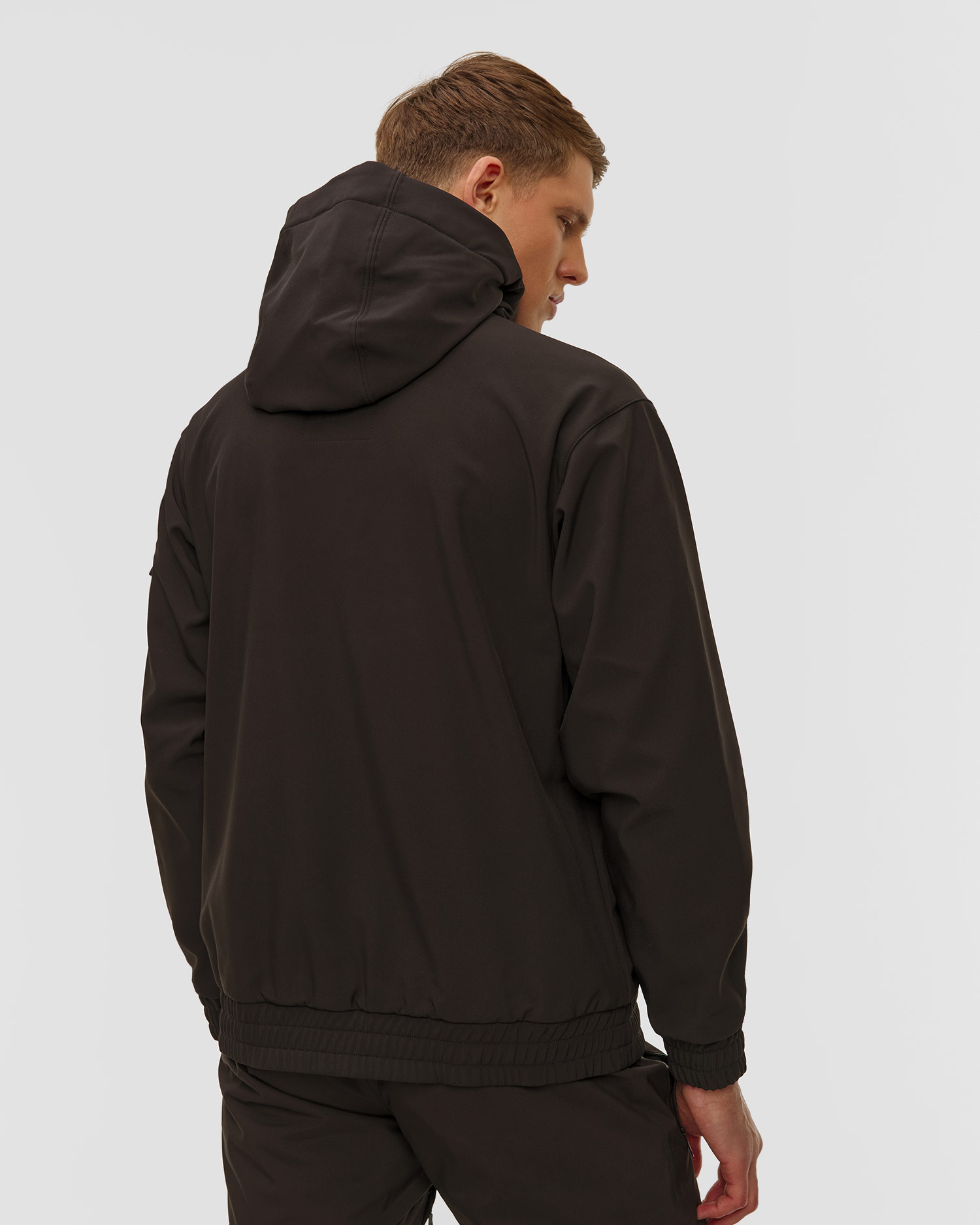 Hanorac sofrshell pentru bărbați Helly Hansen ULLR D Ridable Hoodie negru