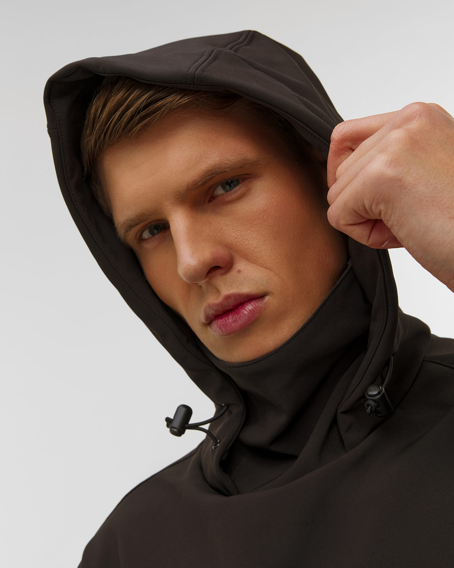 Hanorac sofrshell pentru bărbați Helly Hansen ULLR D Ridable Hoodie negru