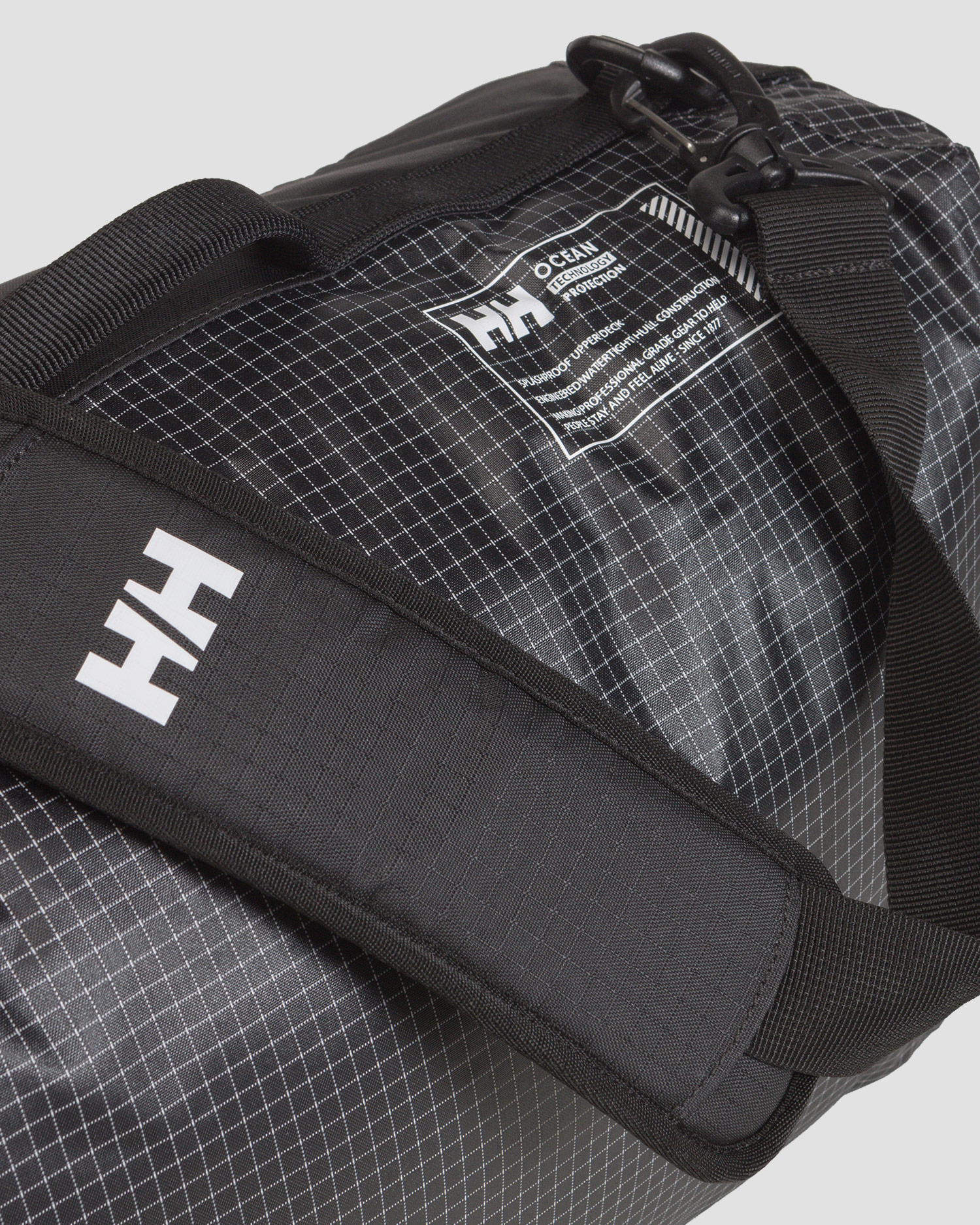 Geantă neagră impermeabilă Helly Hansen Hightide WP Duffel 35L