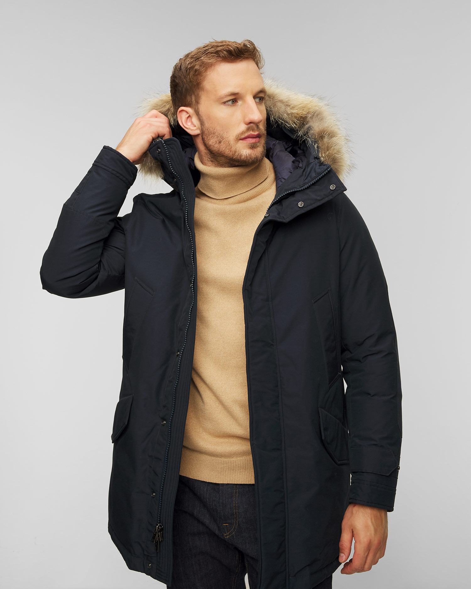 Men's Woolrich Polar High Collar Fur Parka