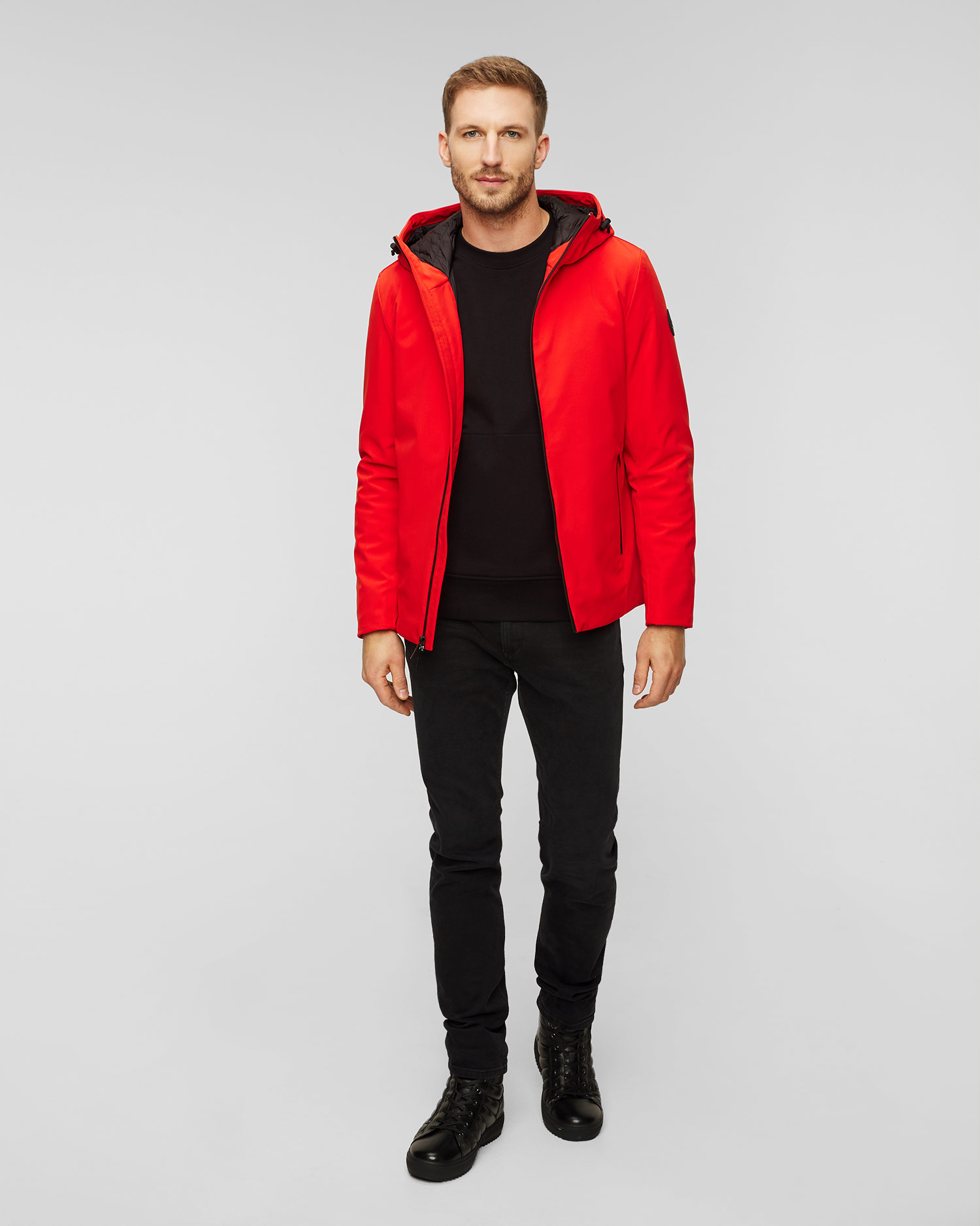 Men's red Woolrich Pacific Soft Shell Jacket