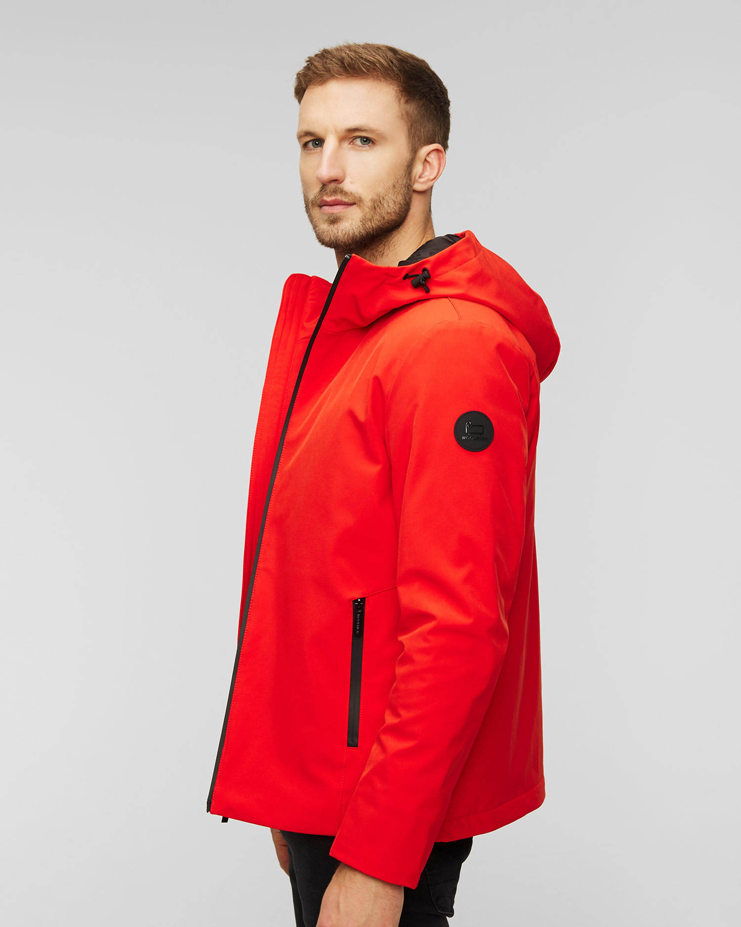 Men's red Woolrich Pacific Soft Shell Jacket