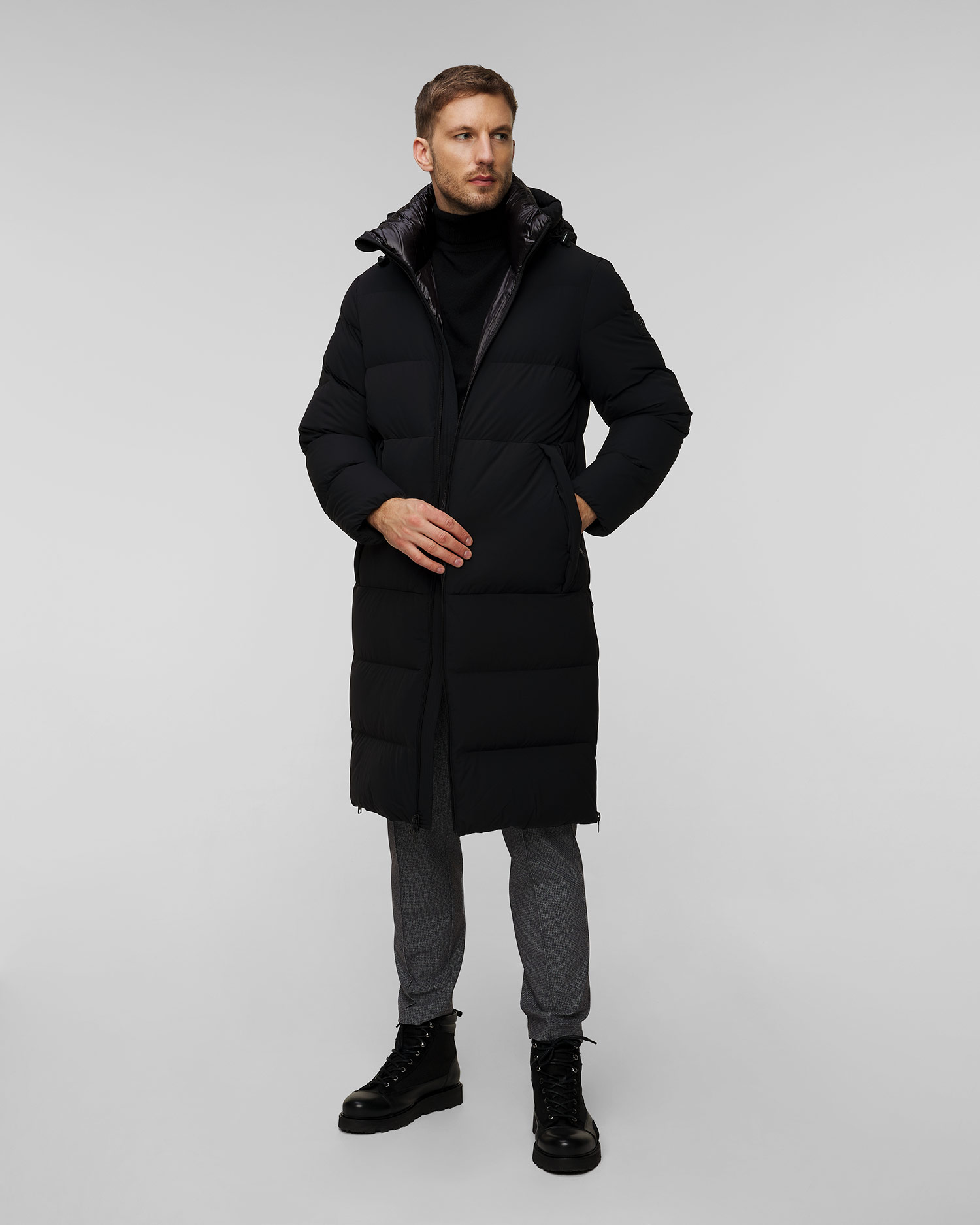Pánska čierna páperová bunda Woolrich Sierra Supreme Down Parka