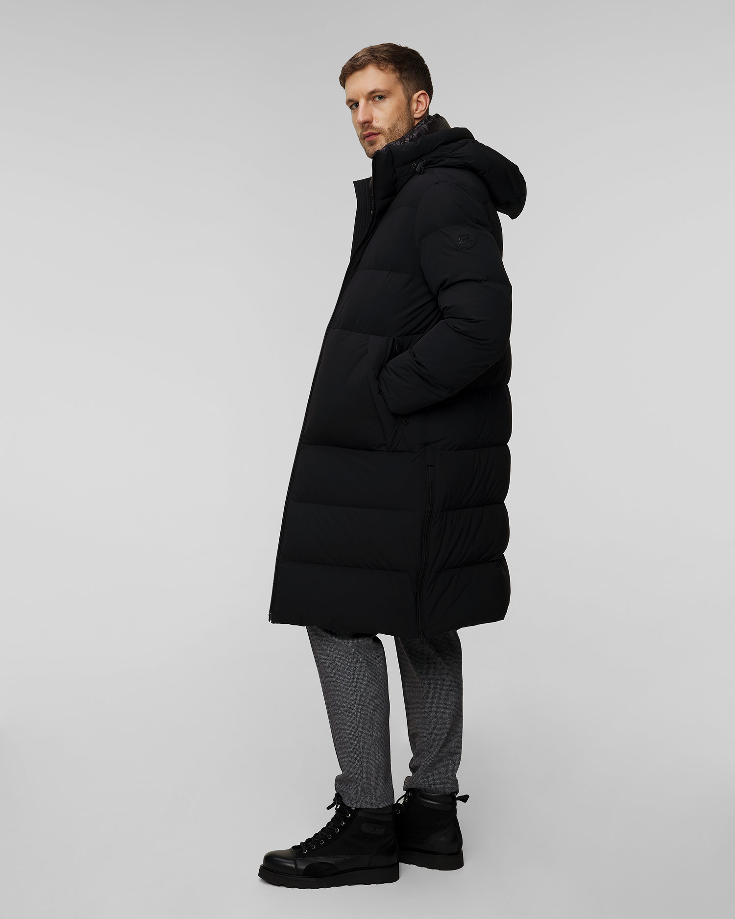 Pánska čierna páperová bunda Woolrich Sierra Supreme Down Parka