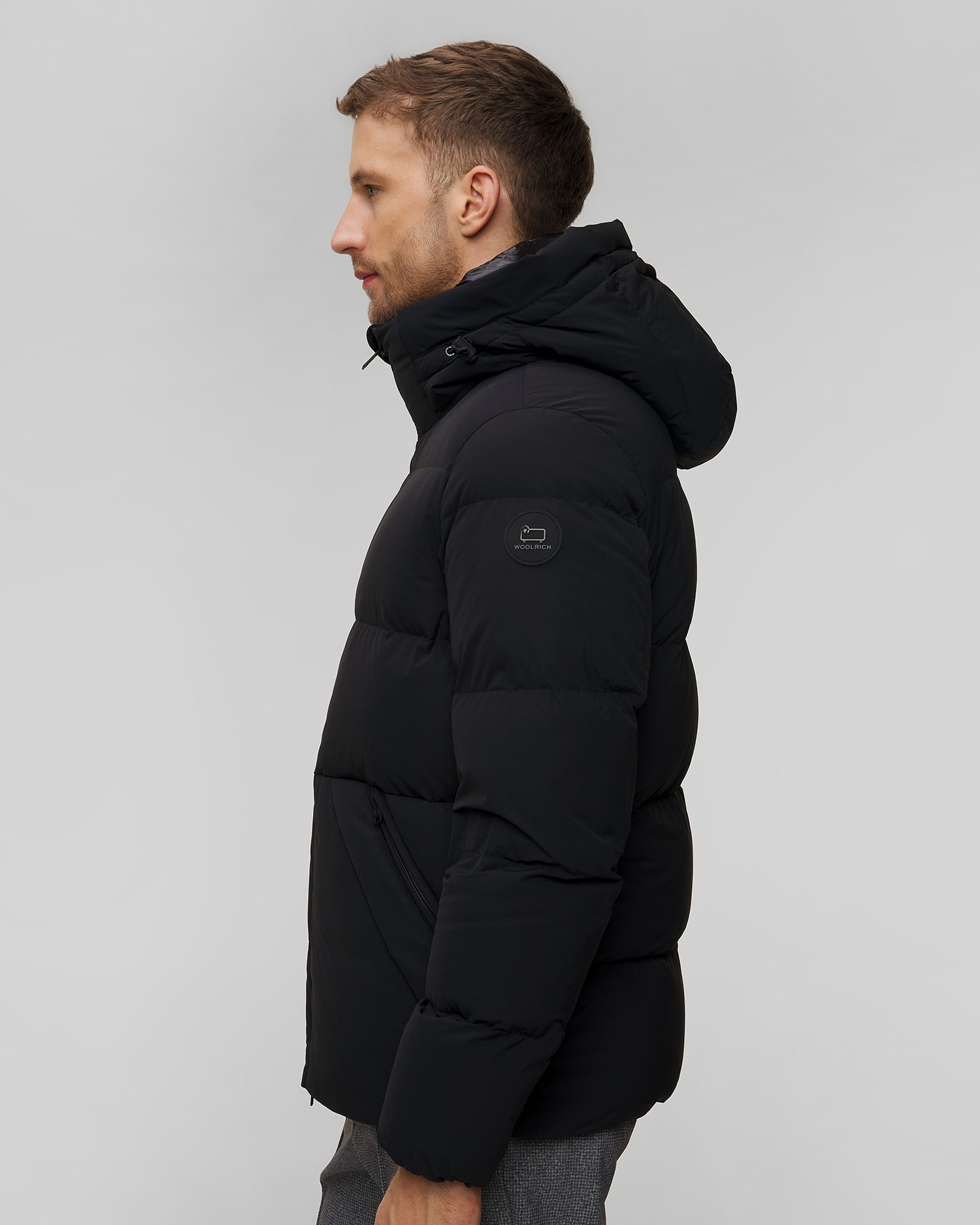 Woolrich Sierra Supreme Down Jacket Herren-Daunenjacke in Schwarz