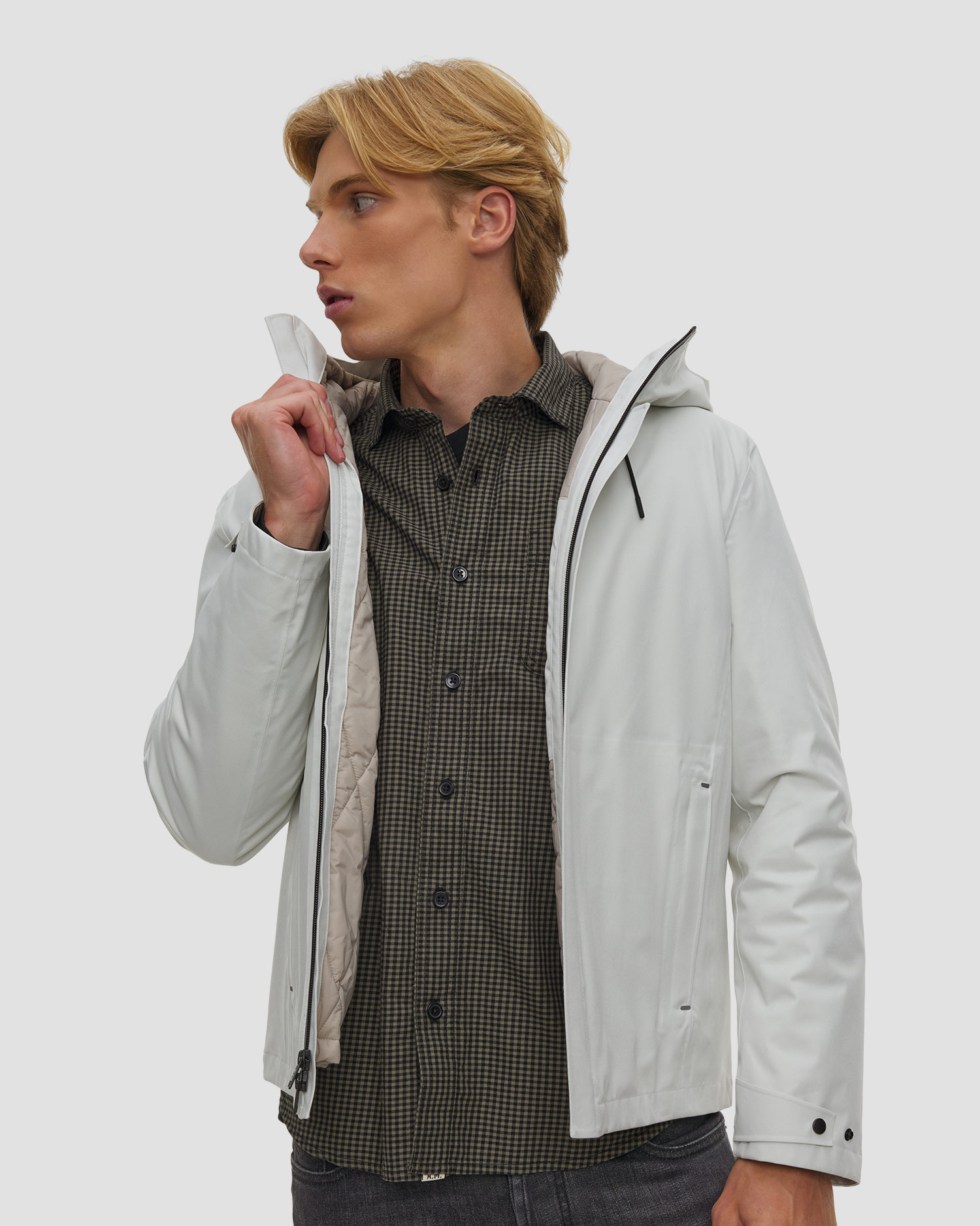 Jachetă pentru bărbați Woolrich 3w1 Crestmont Jacket, Culoare/Model: Biały