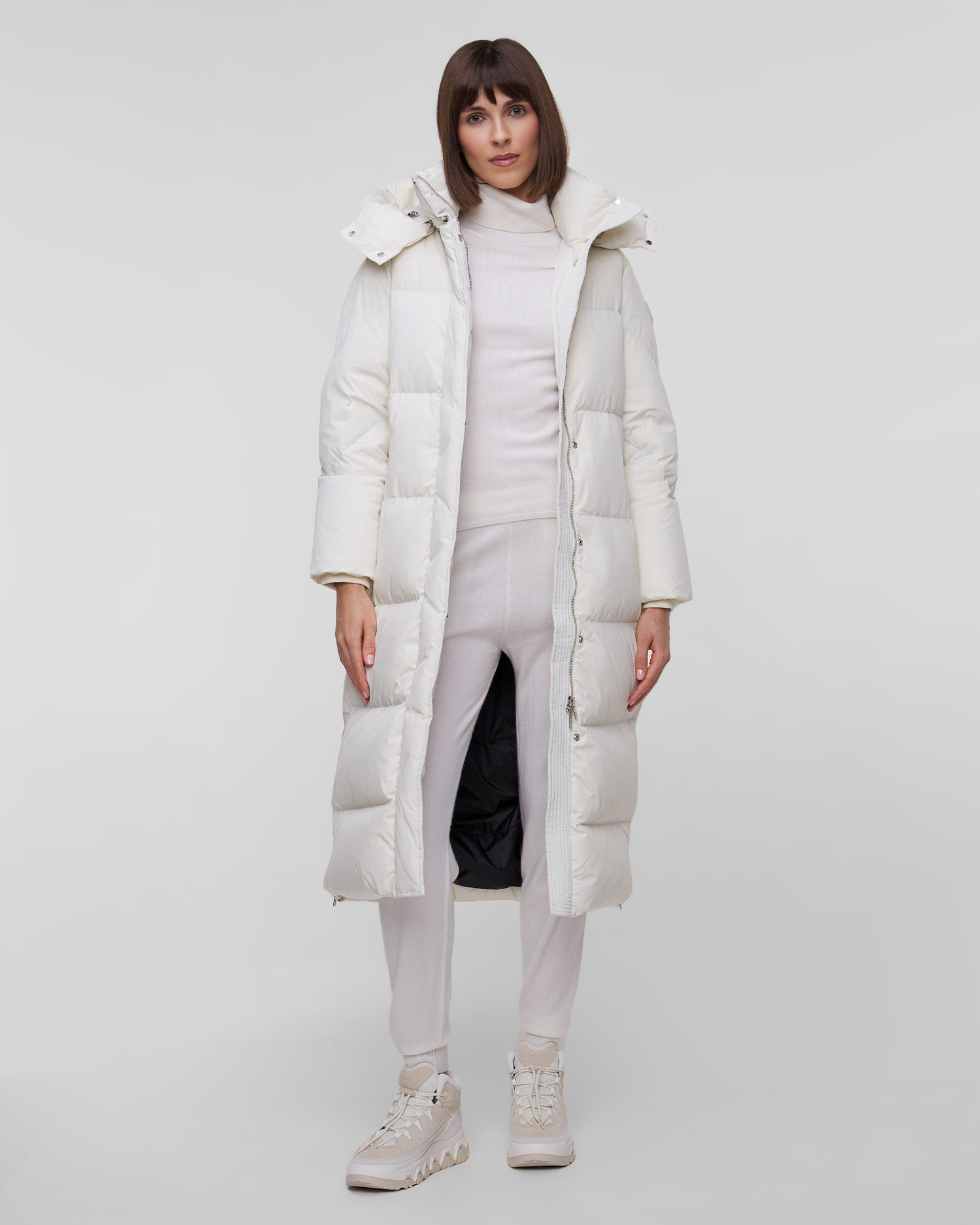 Woolrich Aurora Long Parka Daunenjacke für Damen in Weiß