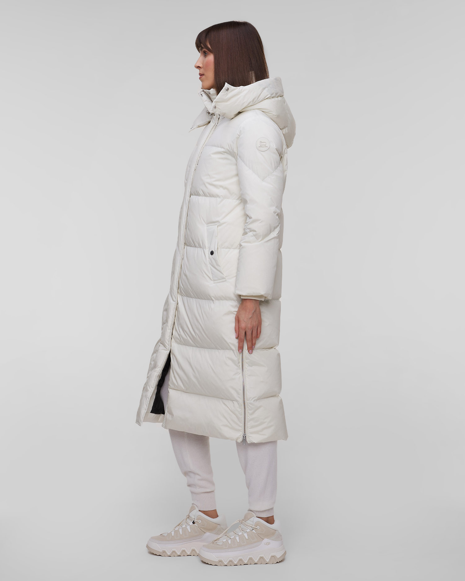 Woolrich Aurora Long Parka Daunenjacke für Damen in Weiß