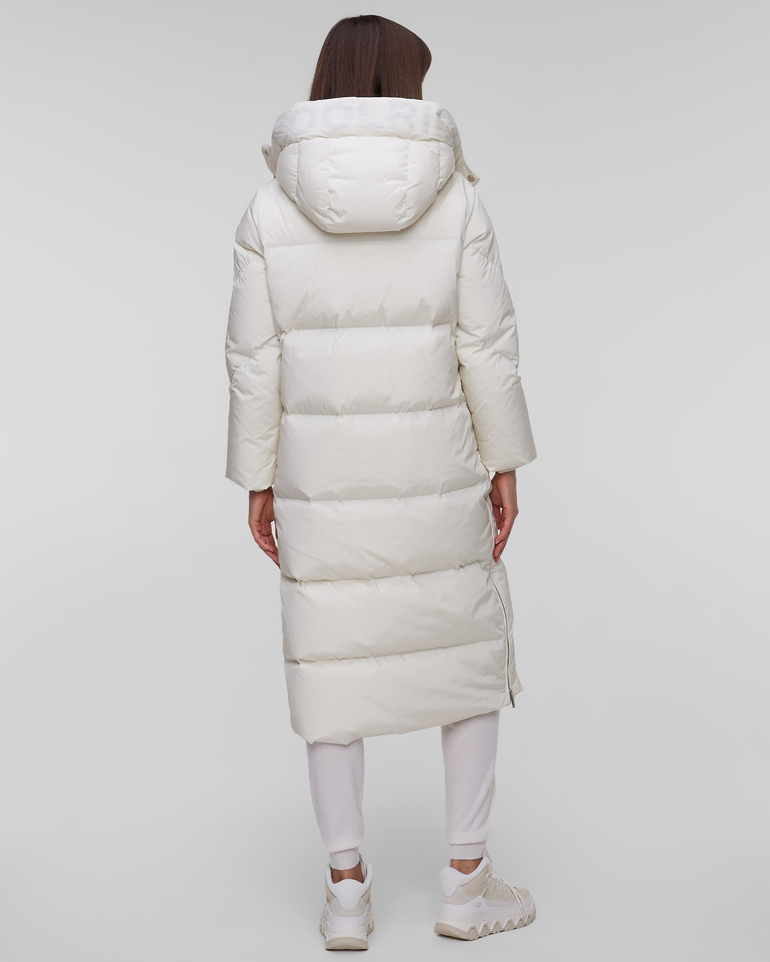 Woolrich Aurora Long Parka Daunenjacke für Damen in Weiß