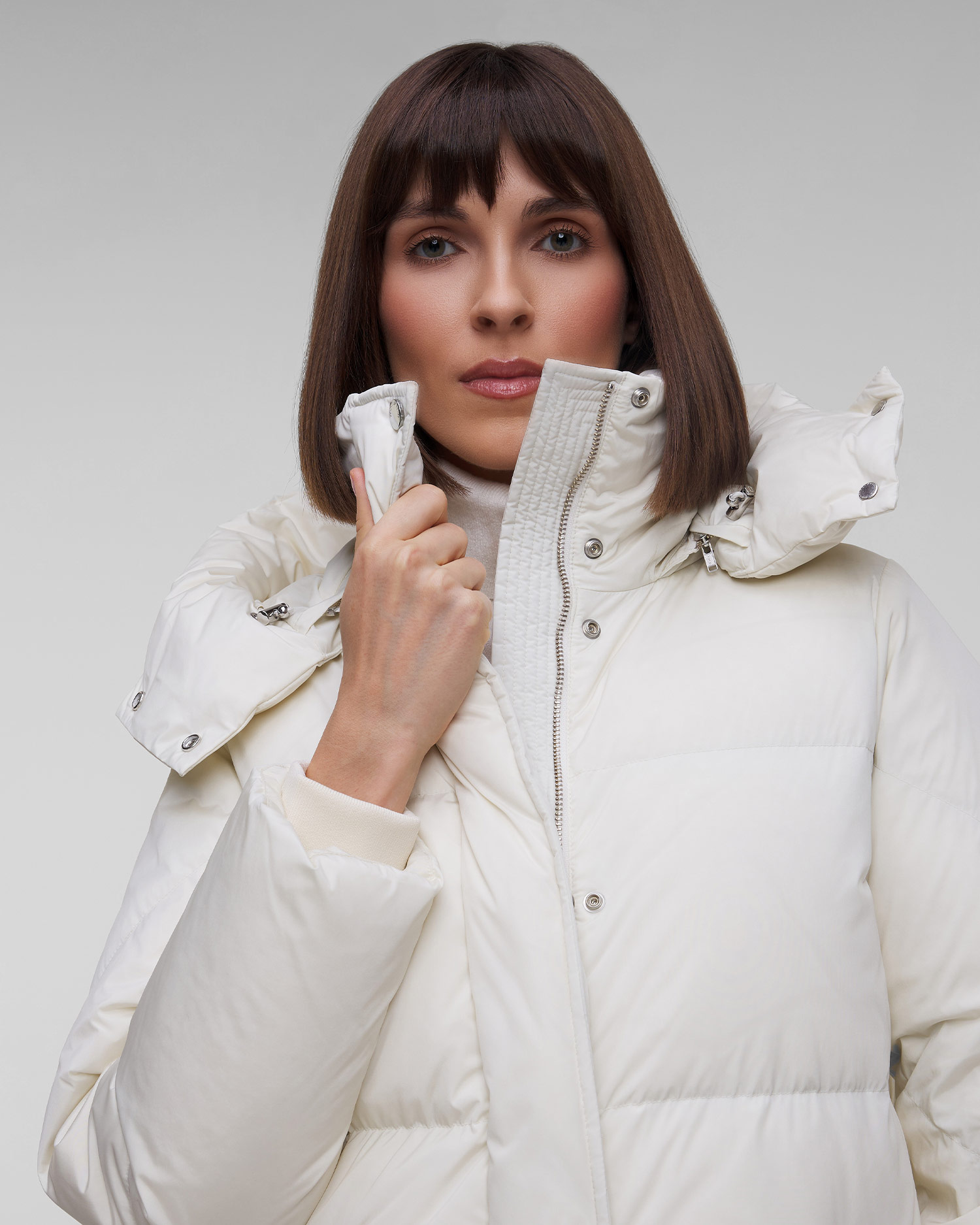 Woolrich Aurora Long Parka Daunenjacke für Damen in Weiß