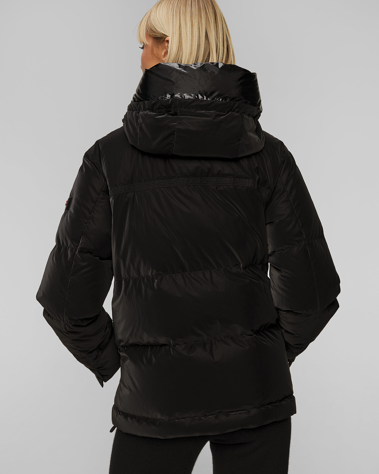 Geacă neagră de puf pentru femei Peuterey Anish