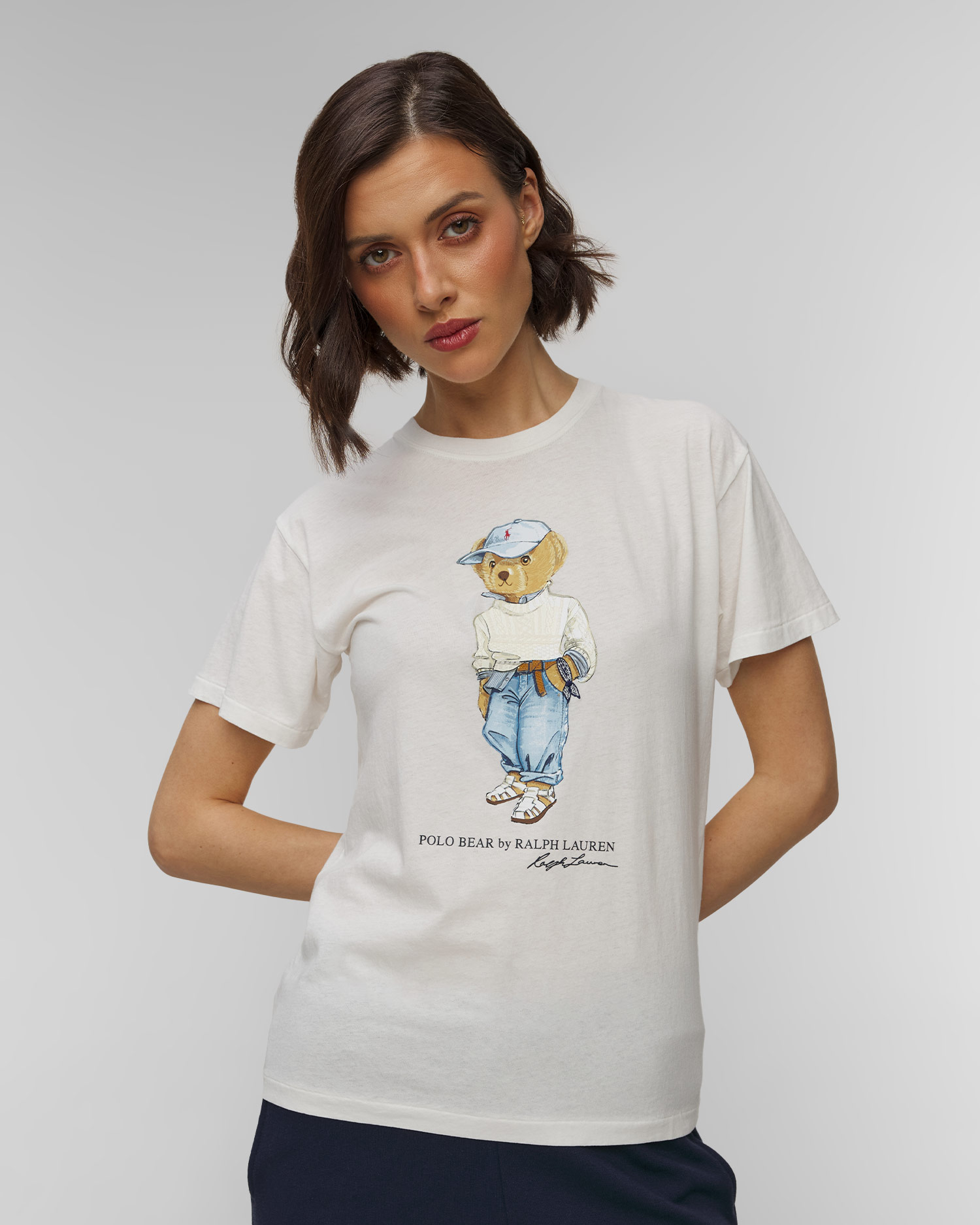 T-shirt blanc pour femmes Polo Ralph Lauren