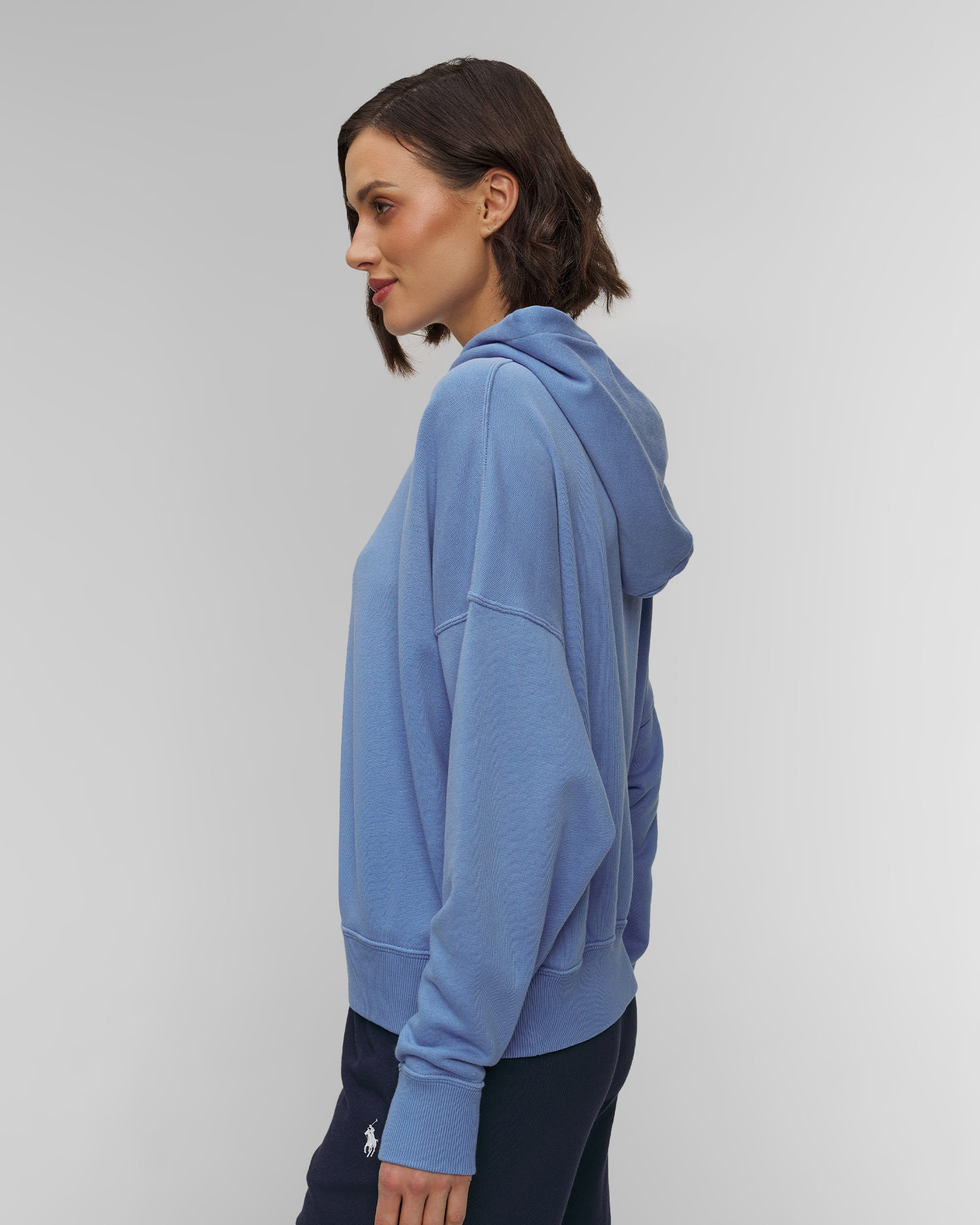 Niebieska bluza z kapturem damska Polo Ralph Lauren Island