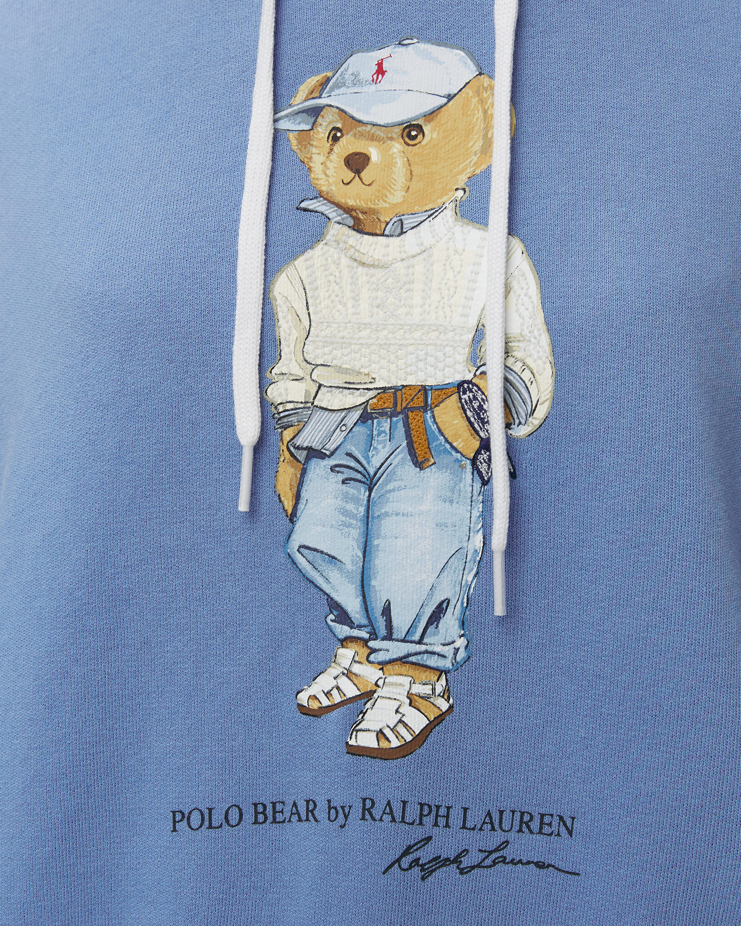 Niebieska bluza z kapturem damska Polo Ralph Lauren Island