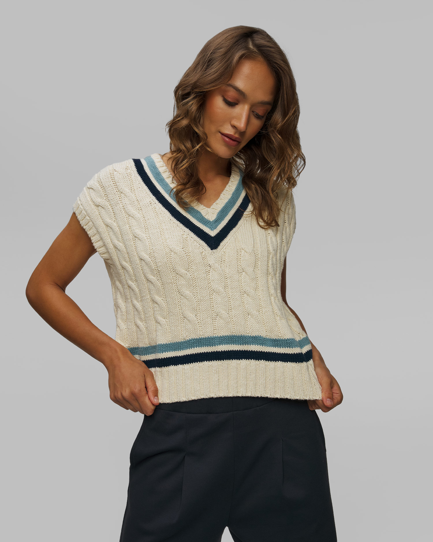 Sweter bez rękawów damski Polo Ralph Lauren