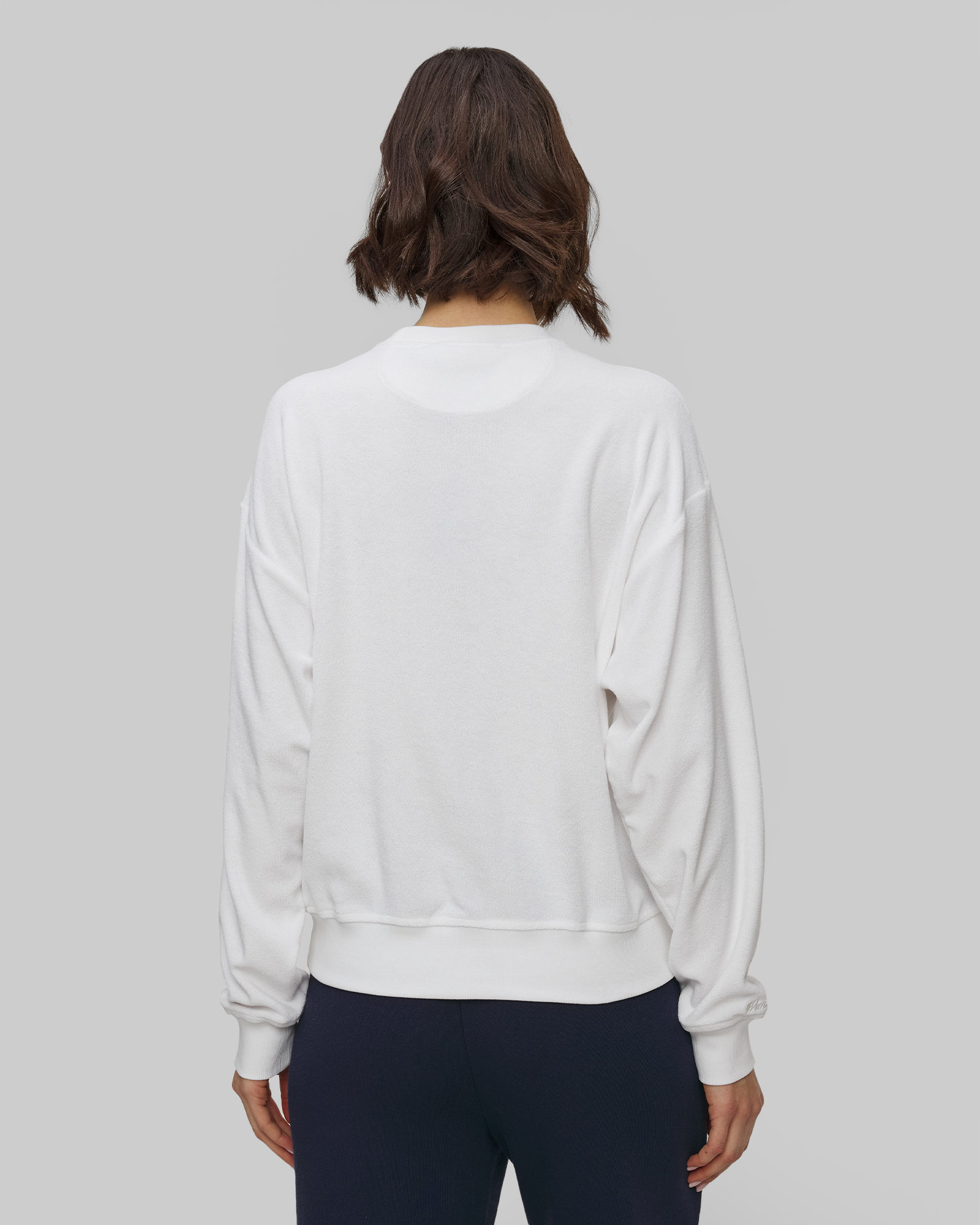 Sweat-shirt blanc pour femmes Polo Ralph Lauren Terry 