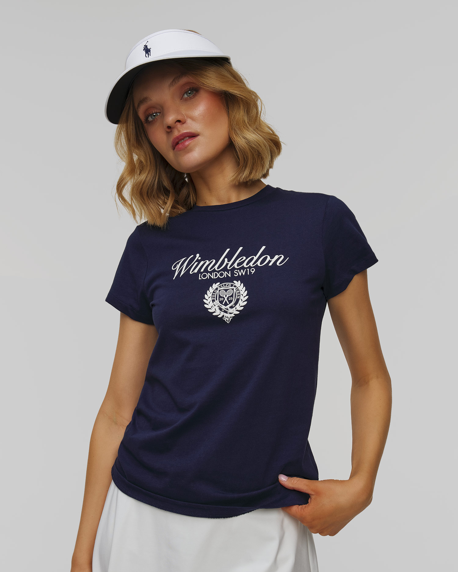 Granatowy T-shirt damski Polo Ralph Lauren