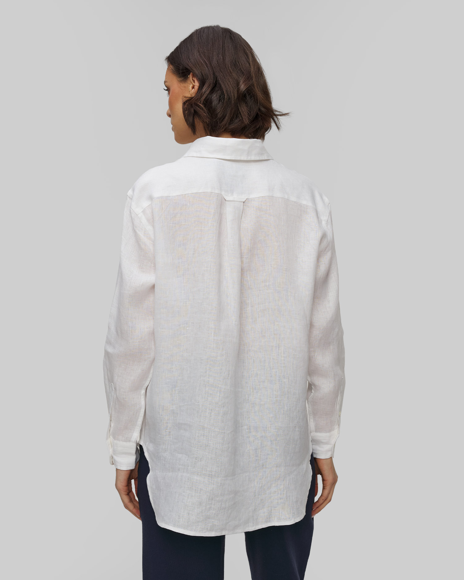 Chemise en lin blanche pour femmes Polo Ralph Lauren Wimbledon