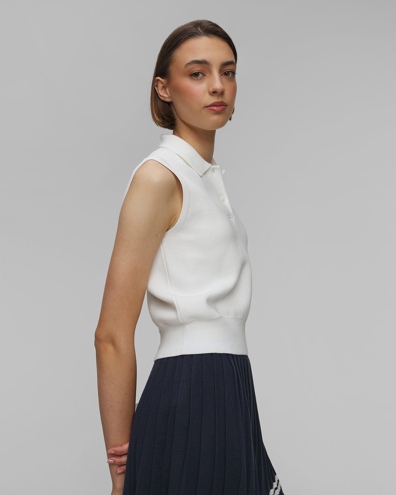 Polo en tricot blanc pour femmes Polo Ralph Lauren