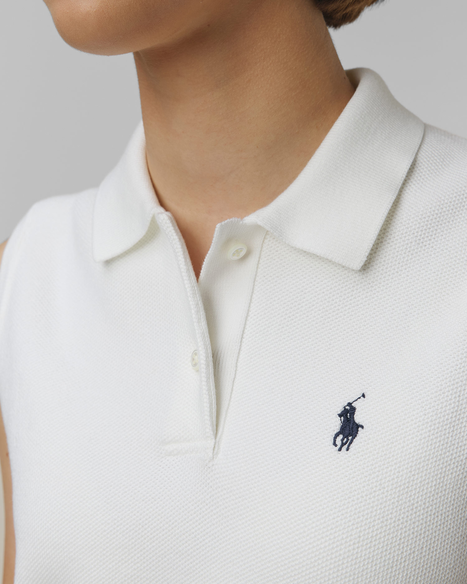 Białe polo dzianinowe damskie Polo Ralph Lauren