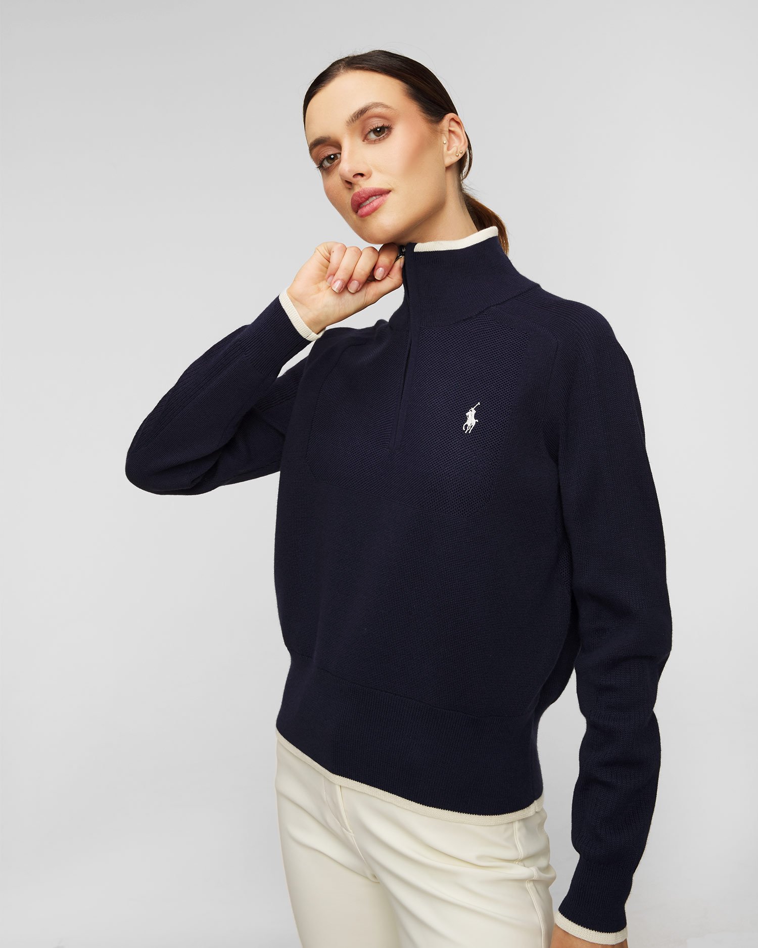 Maglione con lana da donna Ralph Lauren RLX Golf Blu 285913820-101 |  S'portofino