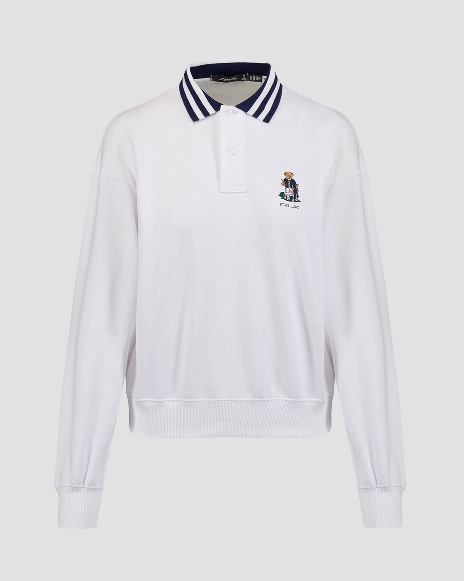 Women's white long sleeve polo Ralph Lauren RLX Golf