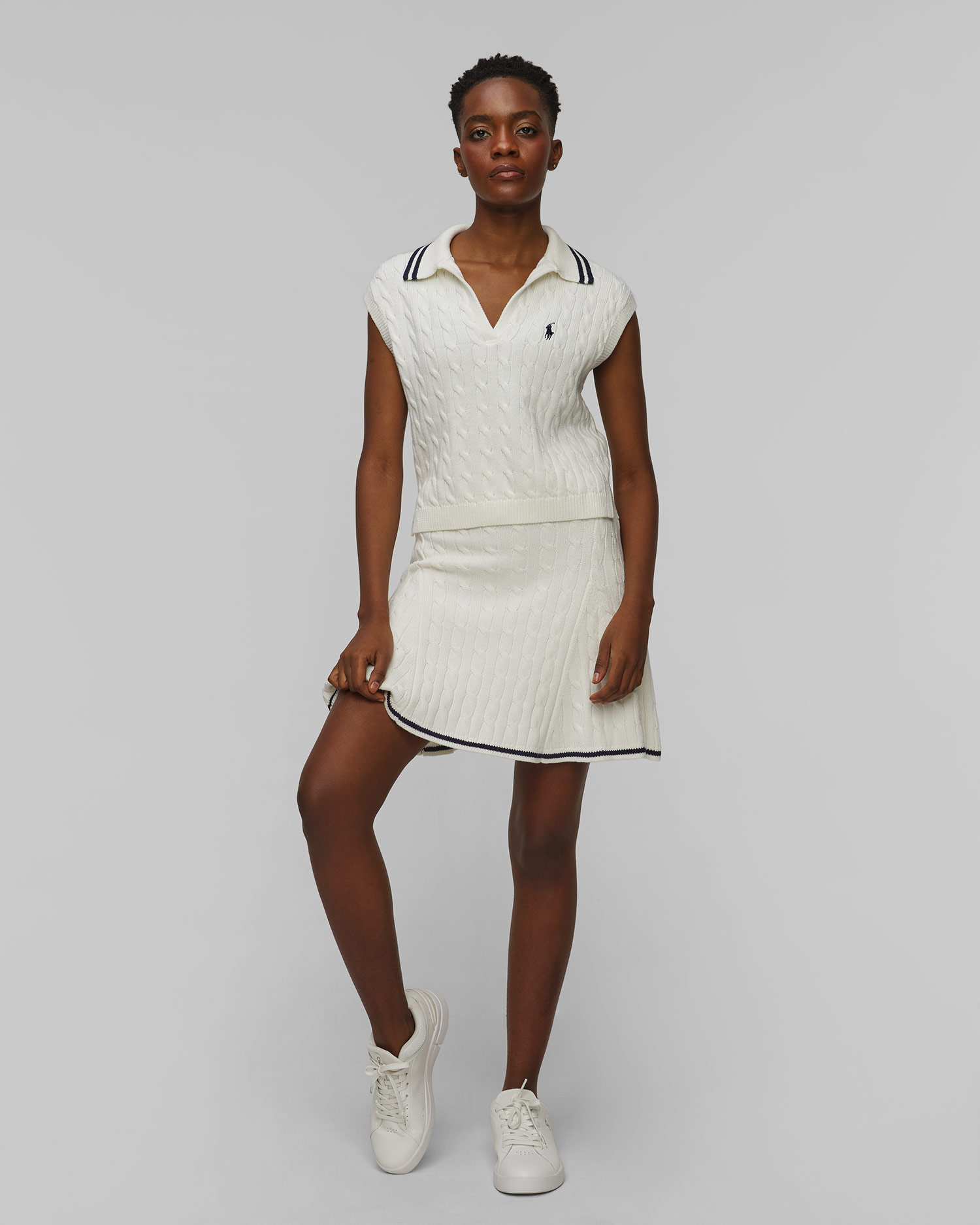Dzianinowy skort damski Ralph Lauren RLX Golf
