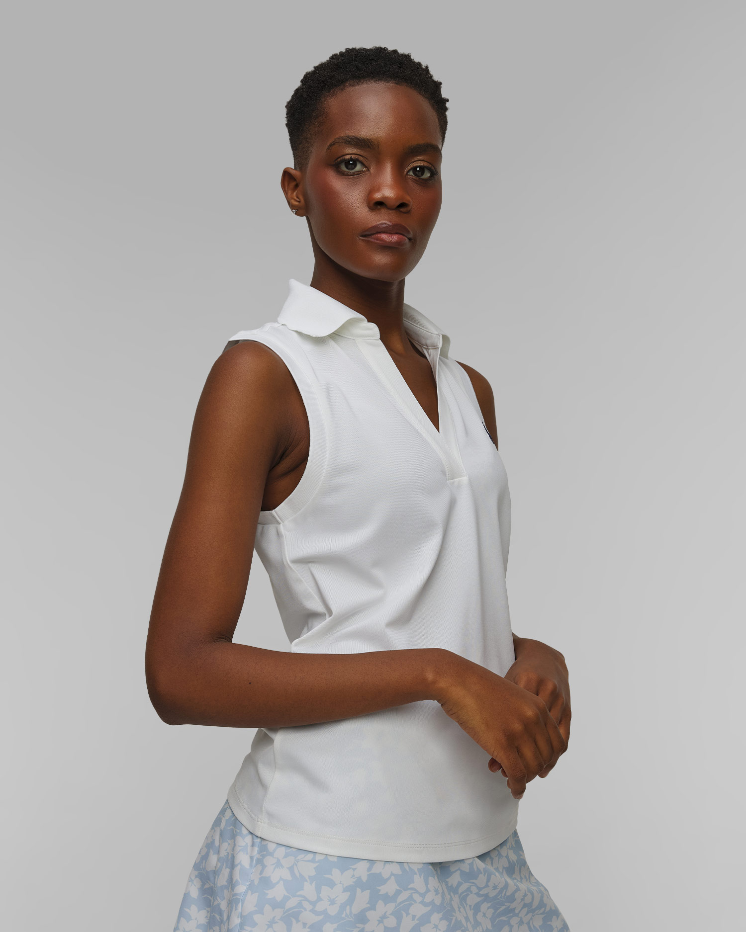 Polo blanc pour femmes Ralph Lauren RLX Golf