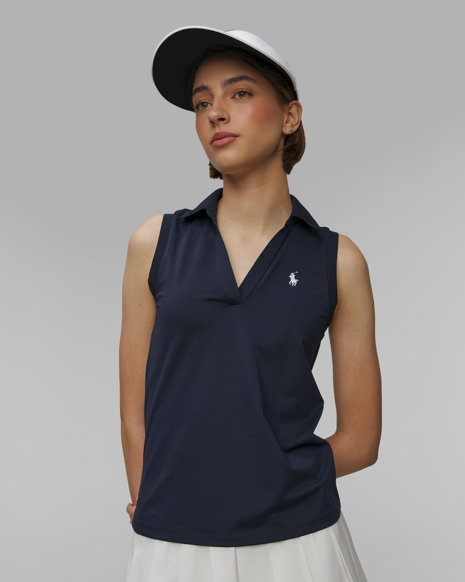 Polo bleu marine pour femmes Ralph Lauren RLX Golf