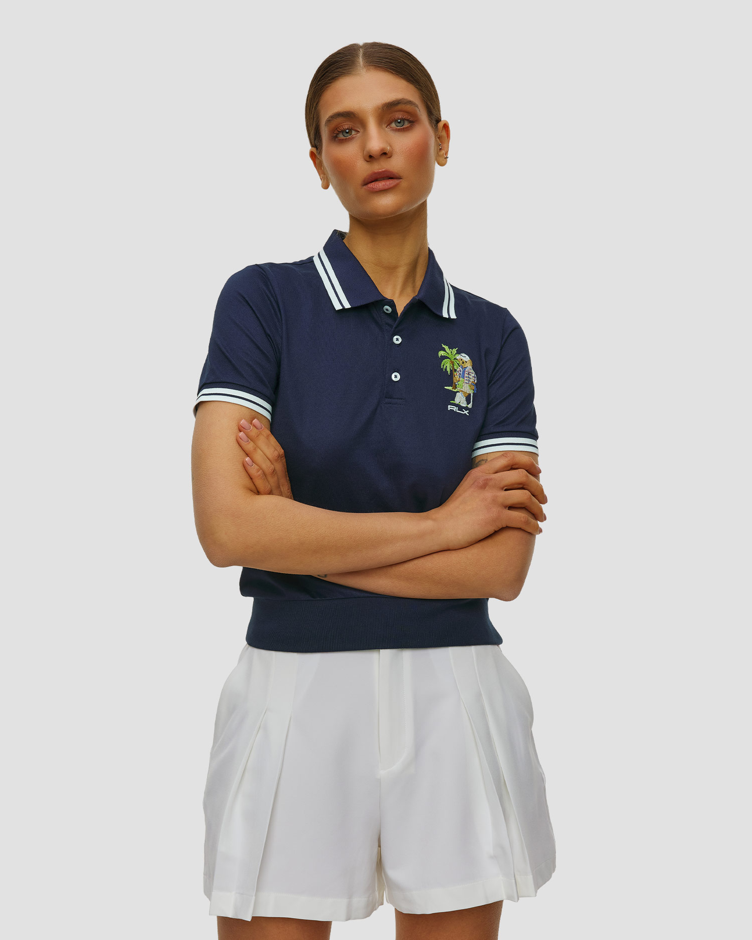 Granatowe polo damskie RLX Ralph Lauren