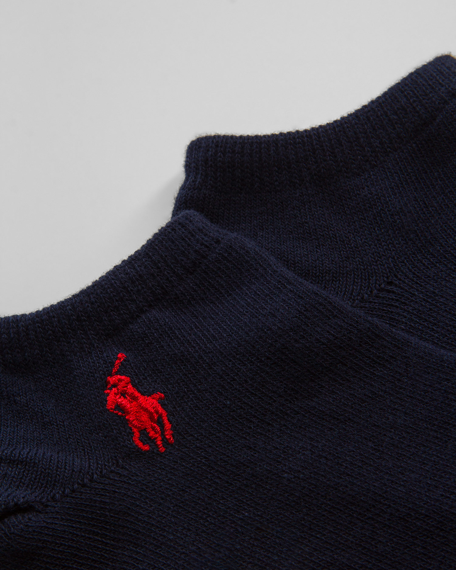 Granatowe skarpety stopki męskie Polo Ralph Lauren 3 Pack
