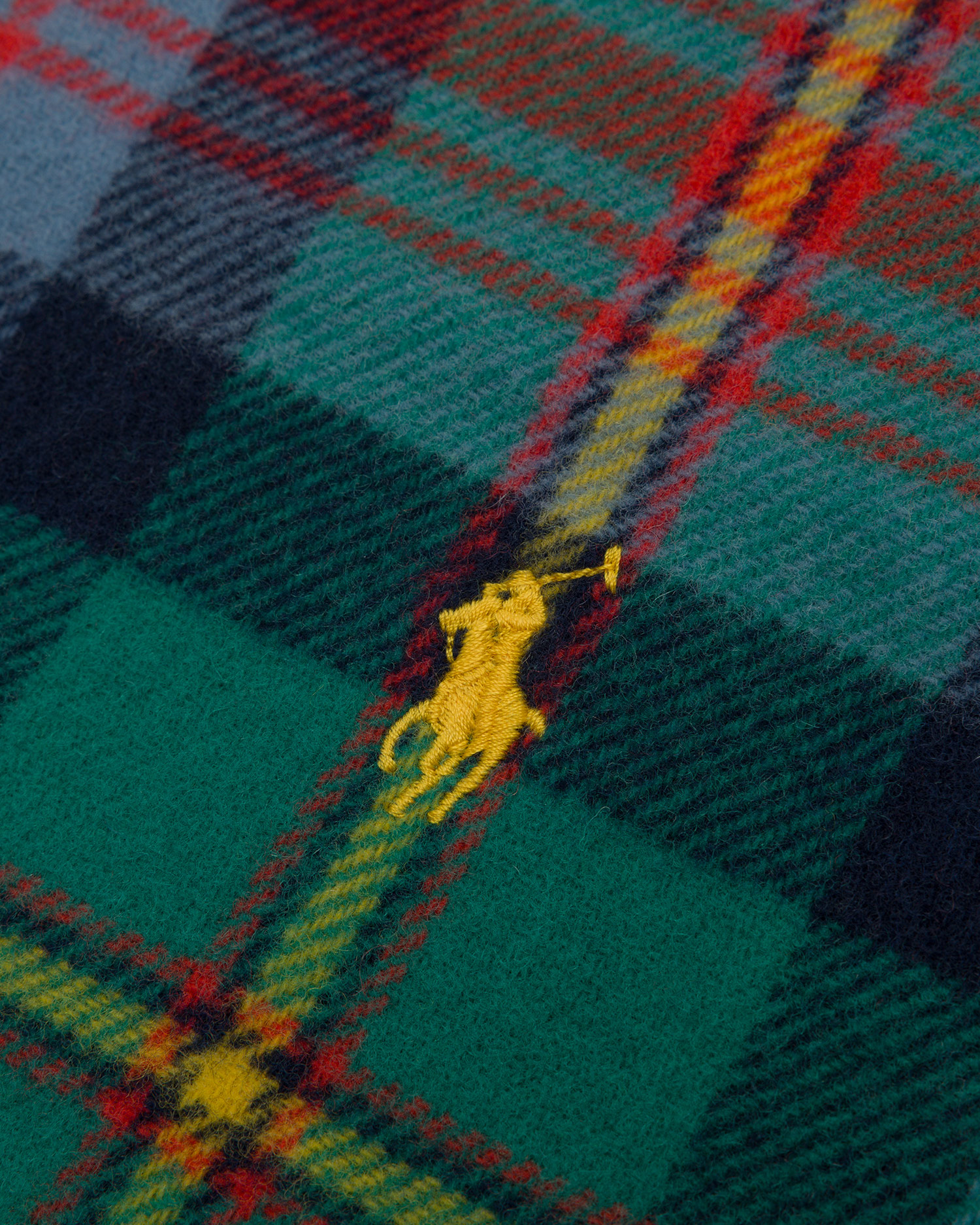 Sciarpa in lana a quadri da uomo Polo Ralph Lauren