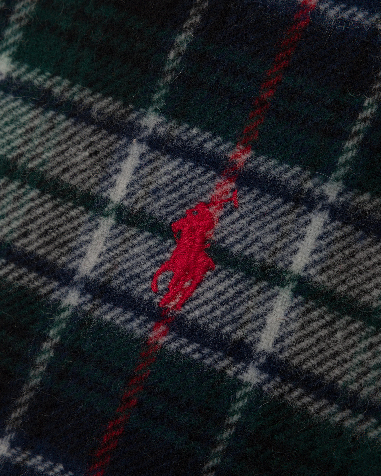 Sciarpa in lana a quadri da uomo Polo Ralph Lauren