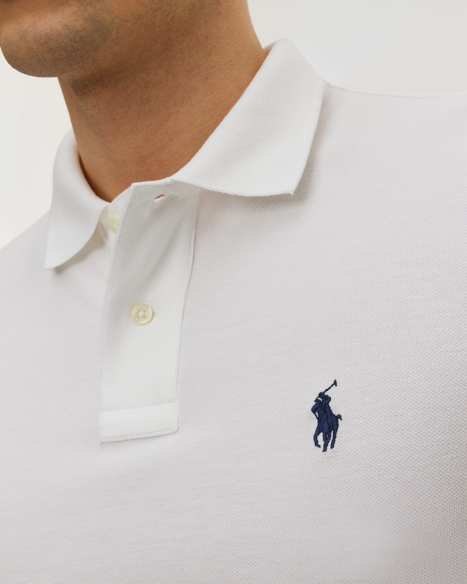 Białe polo męskie Polo Ralph Lauren