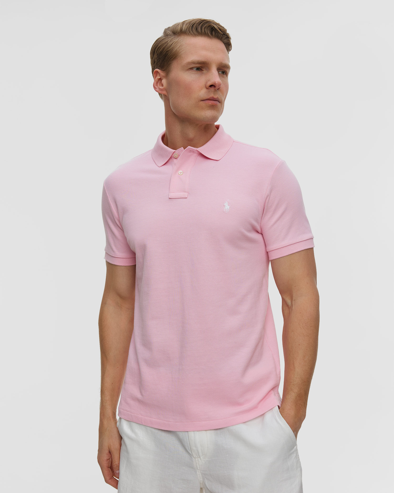 Polo męskie Polo Ralph Lauren, Kolor/Wzór: Różowy