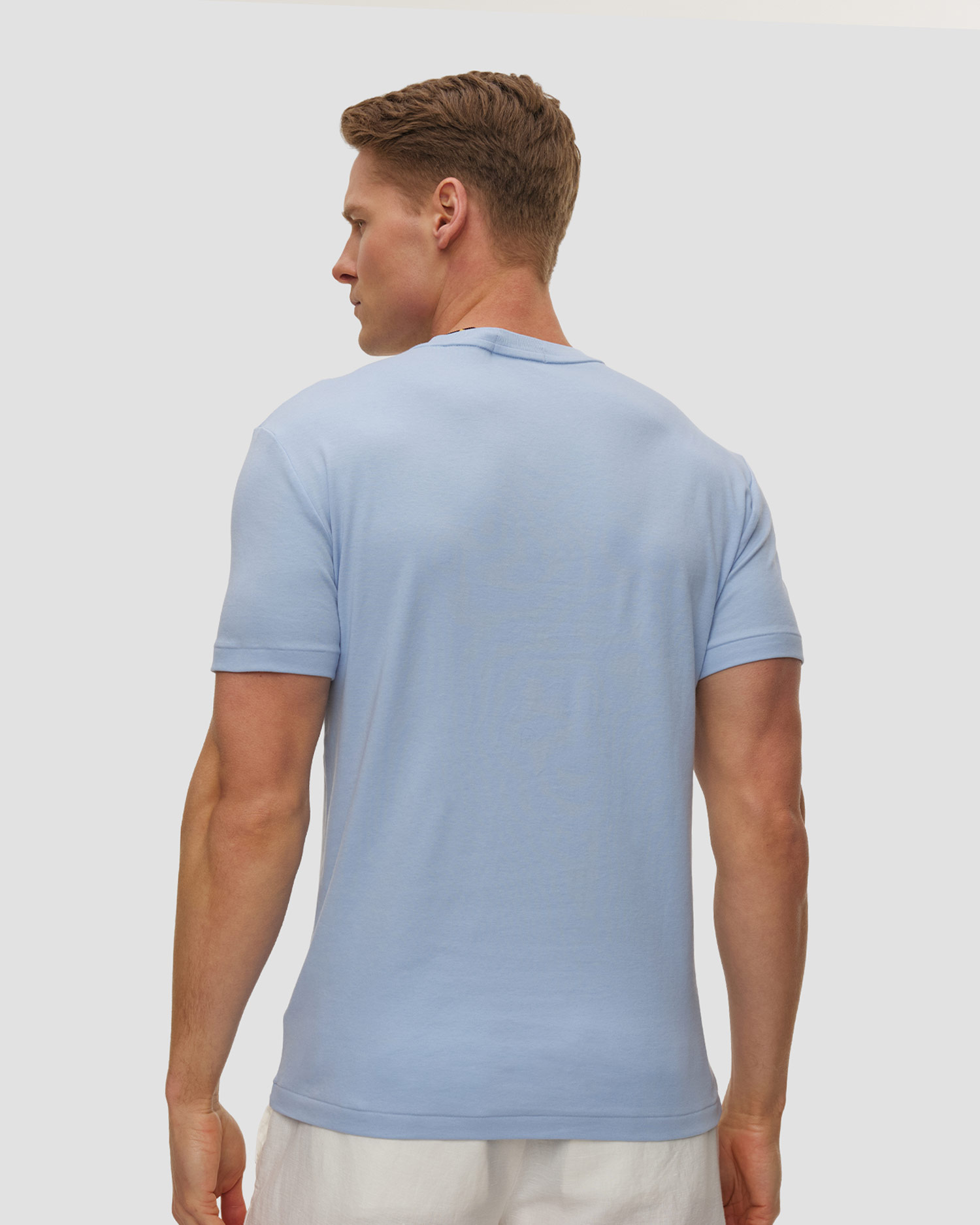 T-shirt bleu pour hommes Polo Ralph Lauren